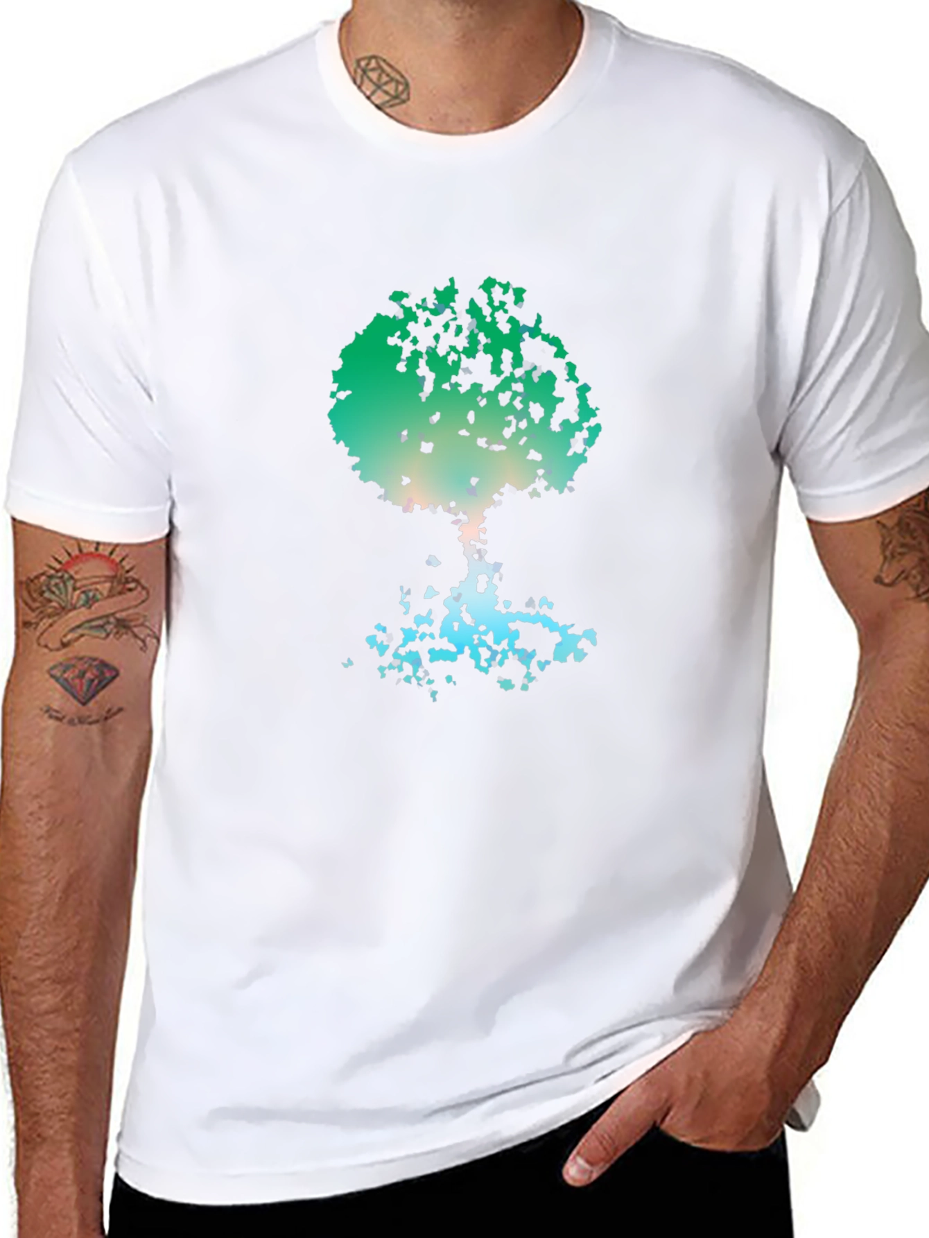 Abstract Tree Graphic Tee - Nature Inspired