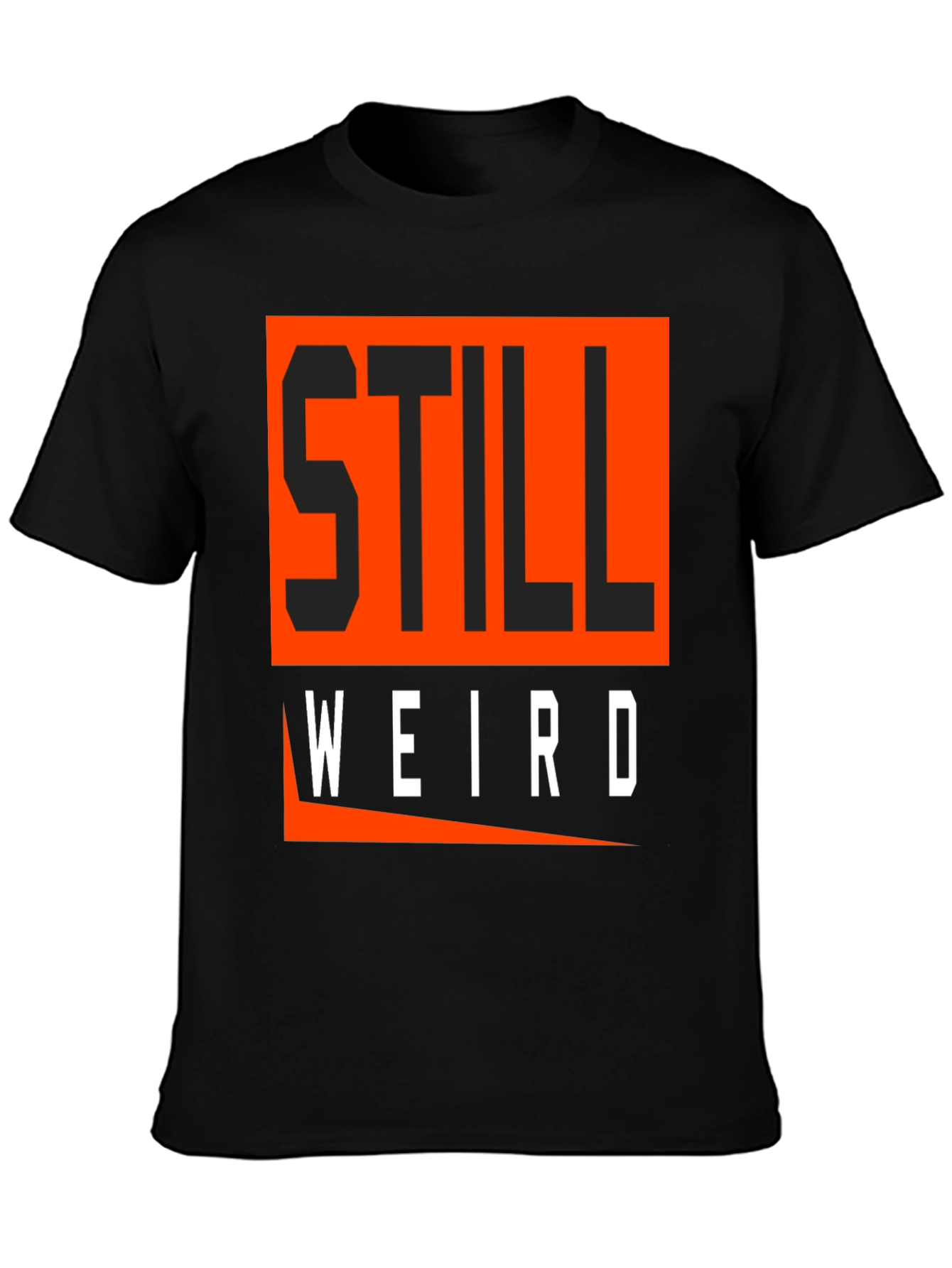 Still Weird Graphic Tee - Black Cotton Blend