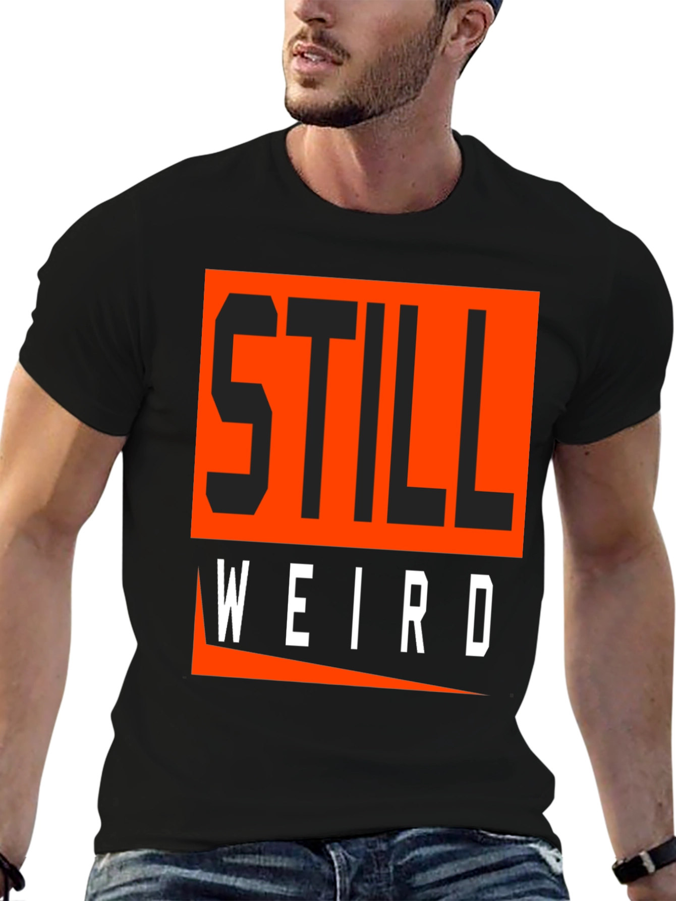 Still Weird Graphic Tee - Black Cotton Blend