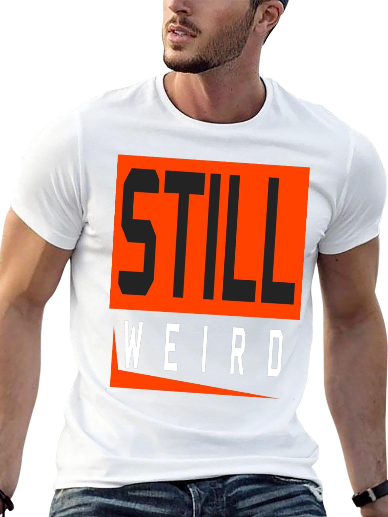 Still Weird Graphic Tee - Black Cotton Blend