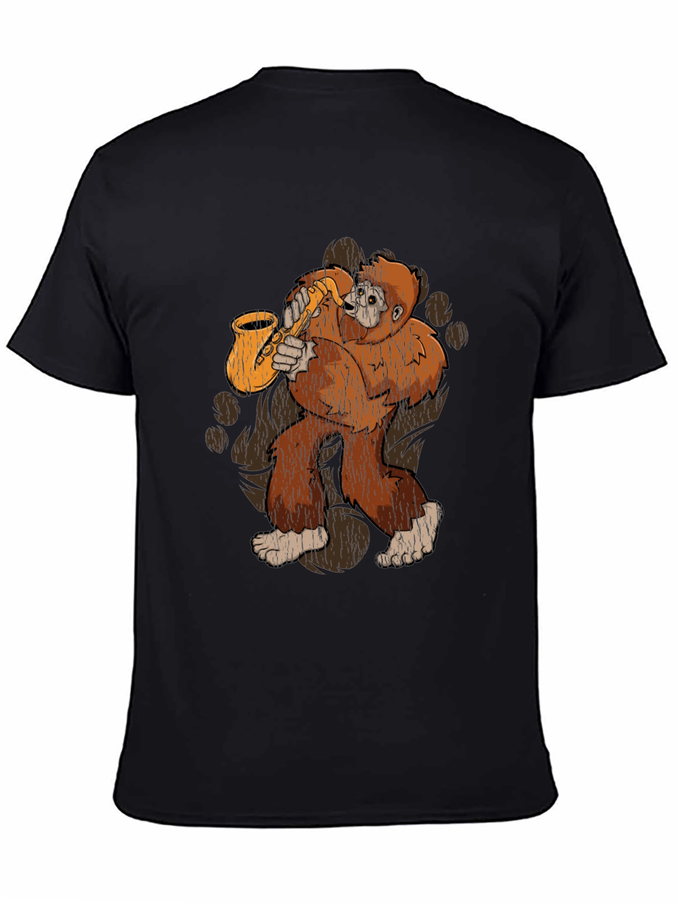 Saxophone Sasquatch Graphic Tee - Bigfoot Music Lover T-Shirt
