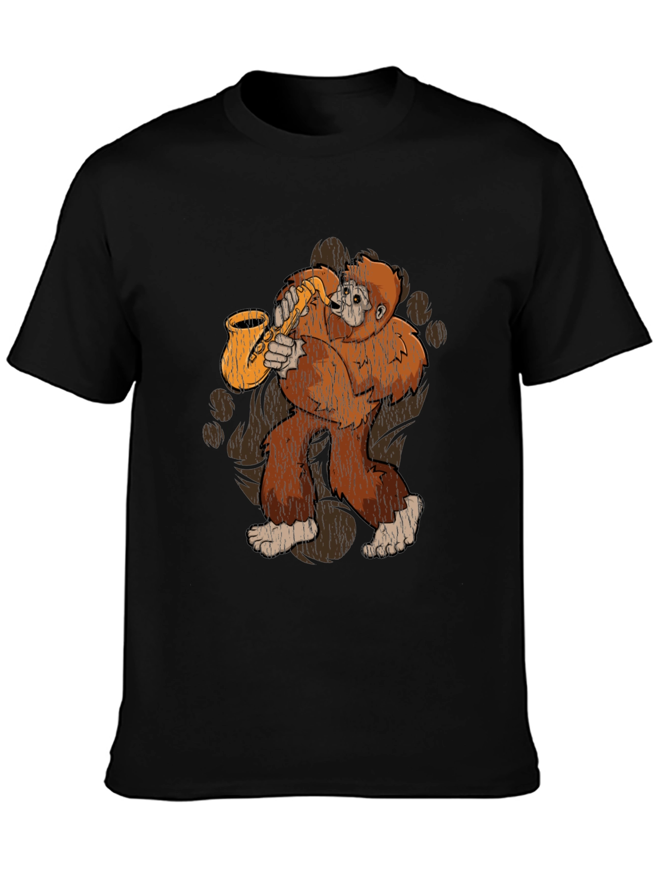 Saxophone Sasquatch Graphic Tee - Bigfoot Music Lover T-Shirt