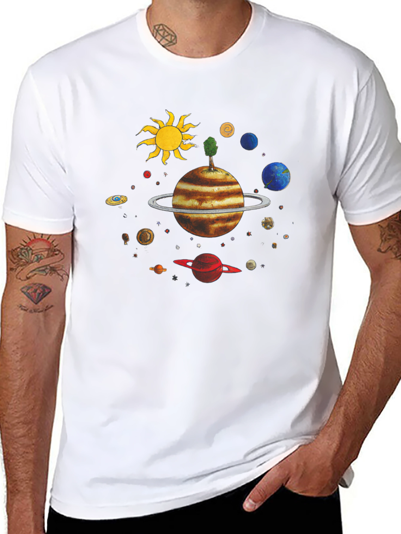 Planetary T-Shirt - Unique Space Design