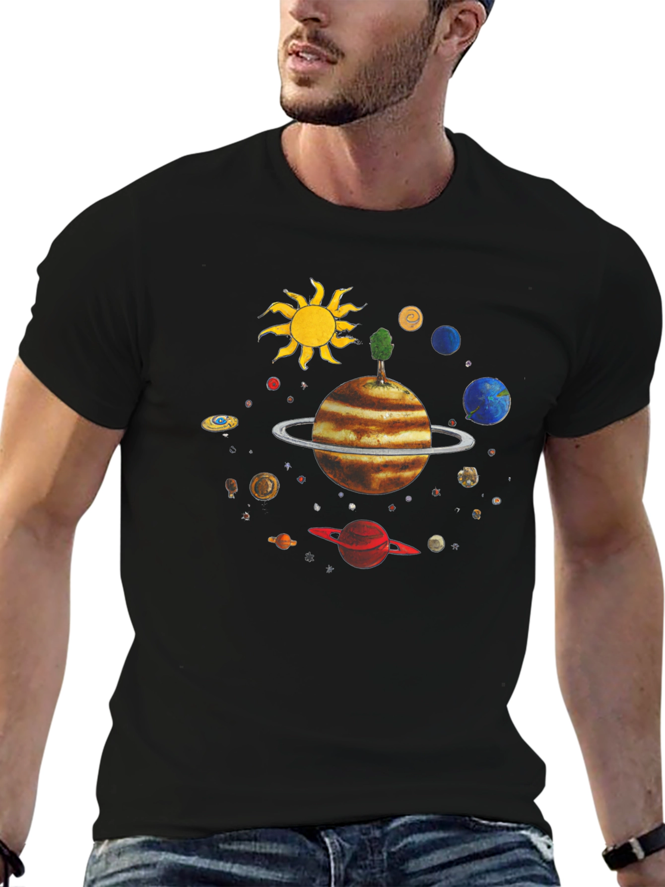 Planetary T-Shirt - Unique Space Design