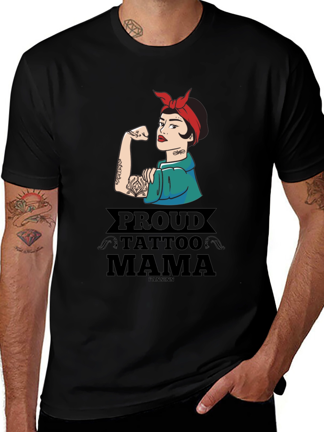 Proud Tattoo Mama Graphic T-Shirt