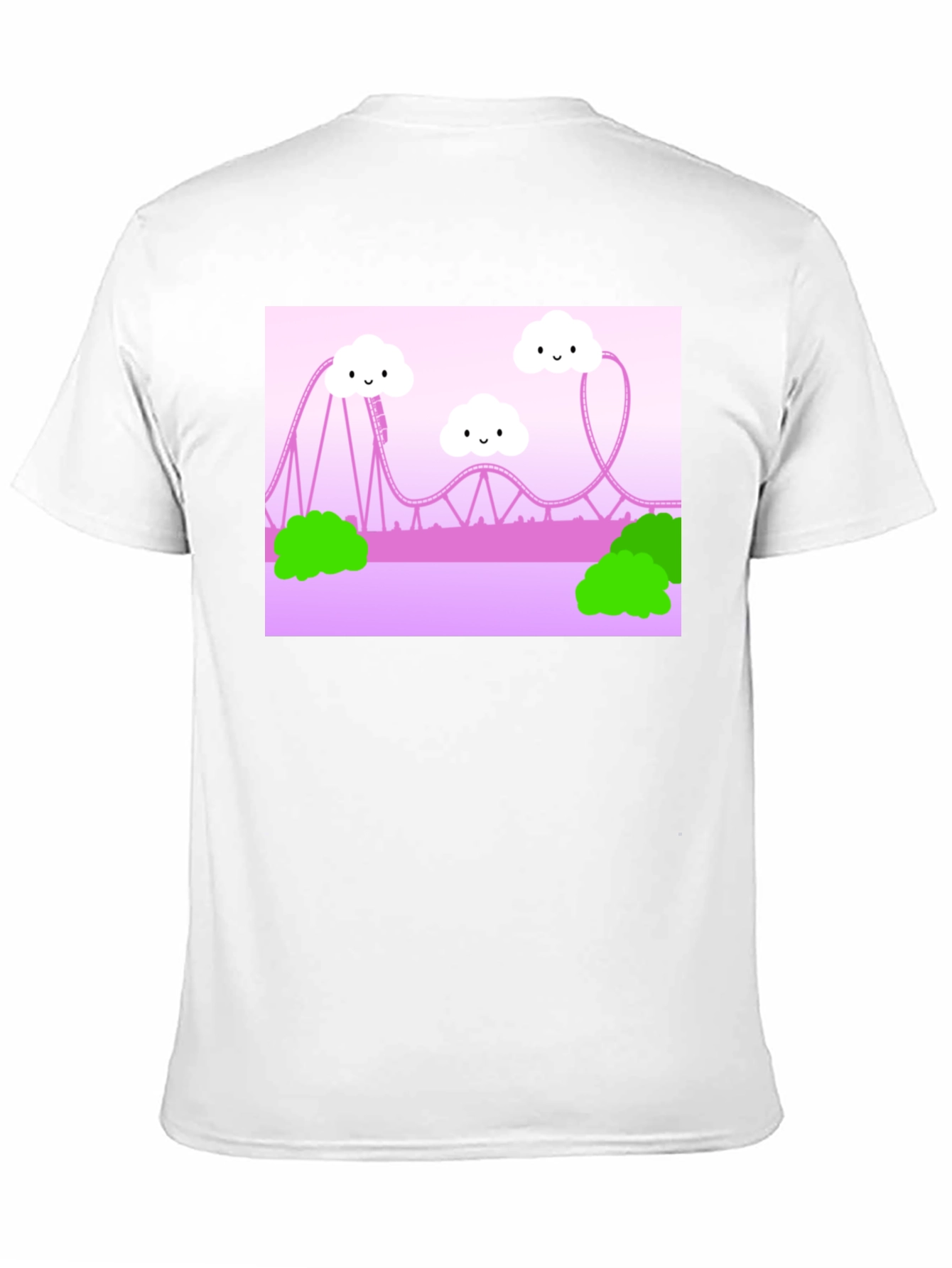 Cute Kawaii Roller Coaster Graphic Tee - Unisex