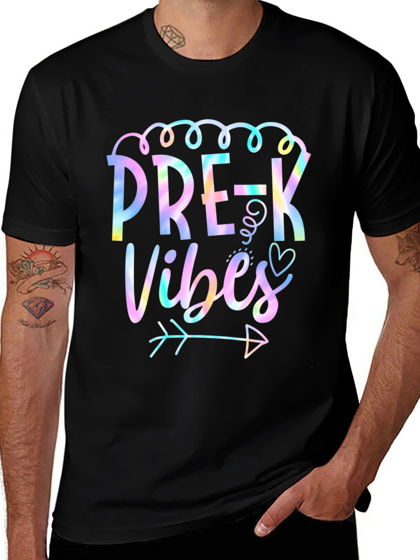 Pre-K Vibes Tie-Dye Graphic Tee
