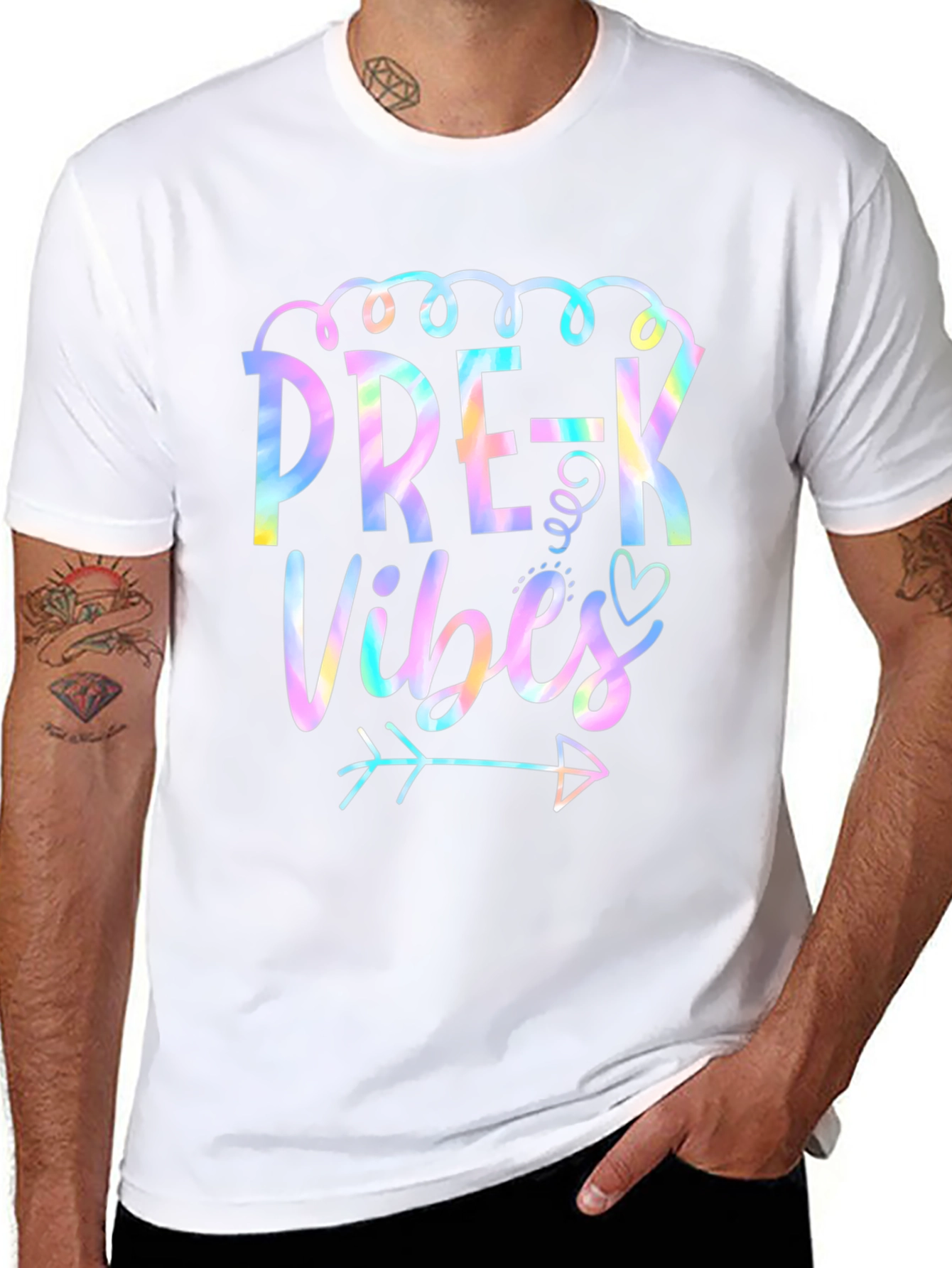 Pre-K Vibes Tie-Dye Graphic Tee