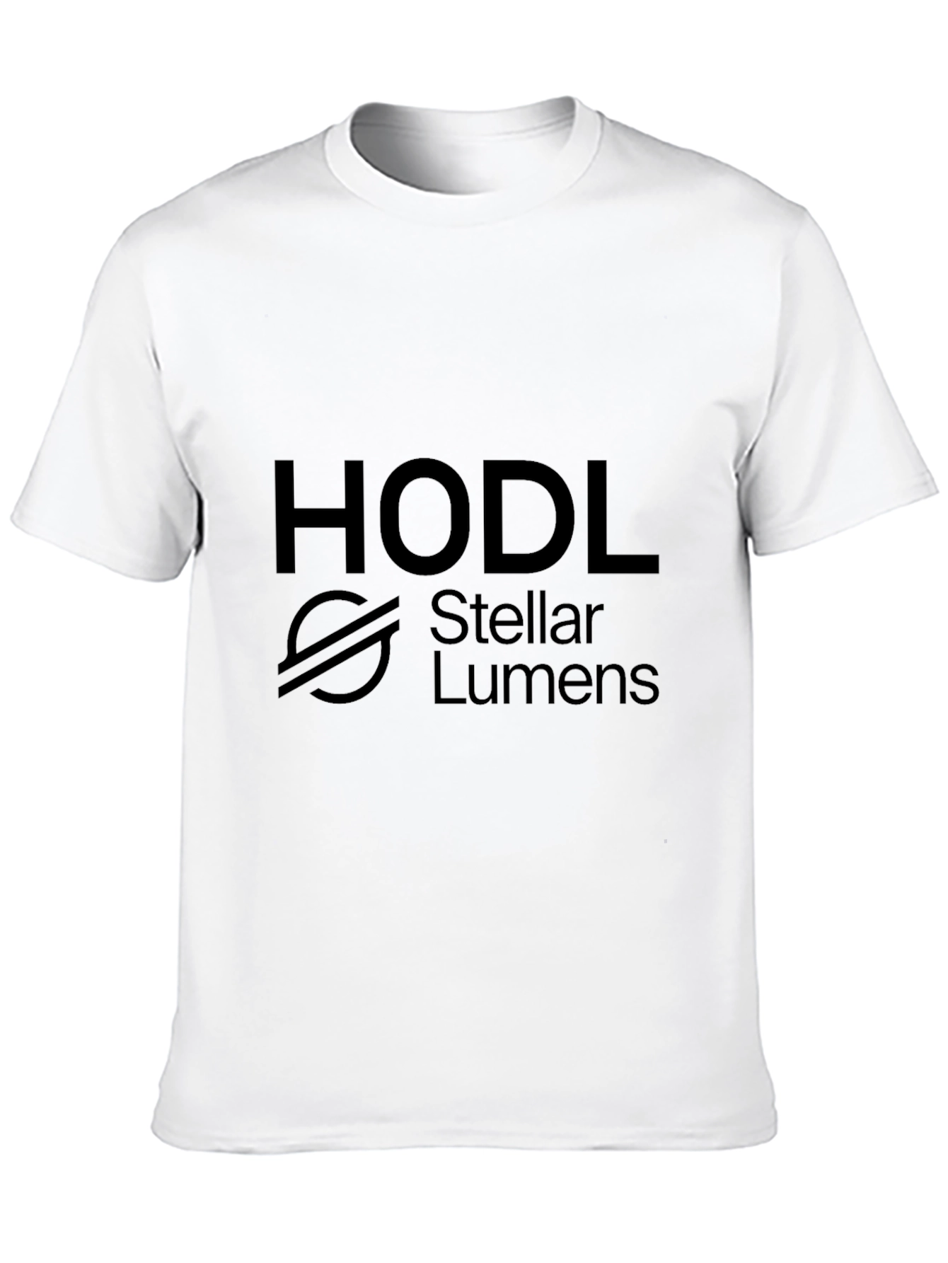 HODL Stellar Lumens Black T-Shirt Crypto Investor Tee