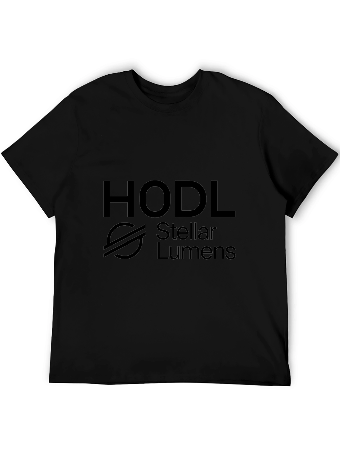 HODL Stellar Lumens Black T-Shirt Crypto Investor Tee