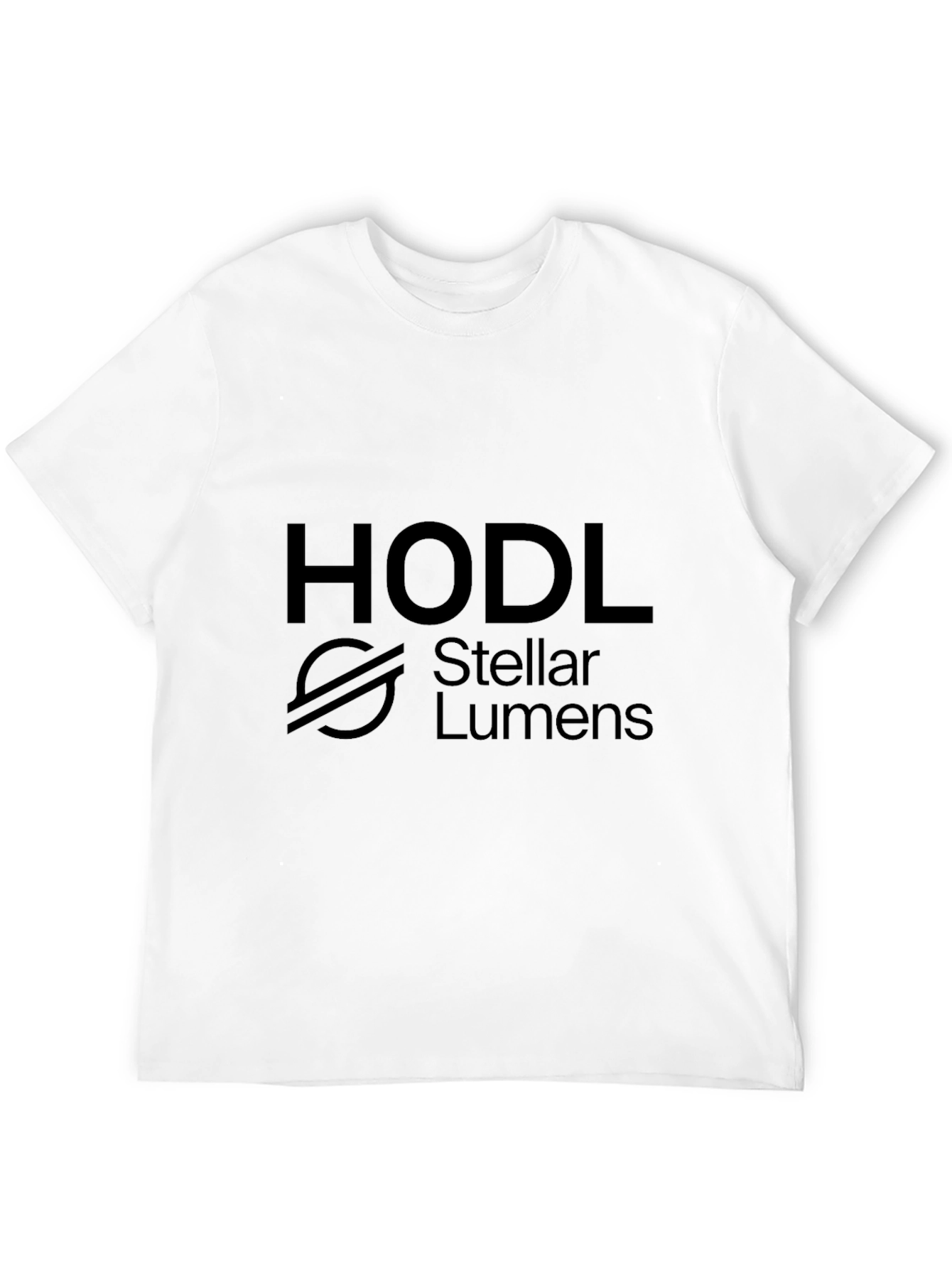 HODL Stellar Lumens Black T-Shirt Crypto Investor Tee