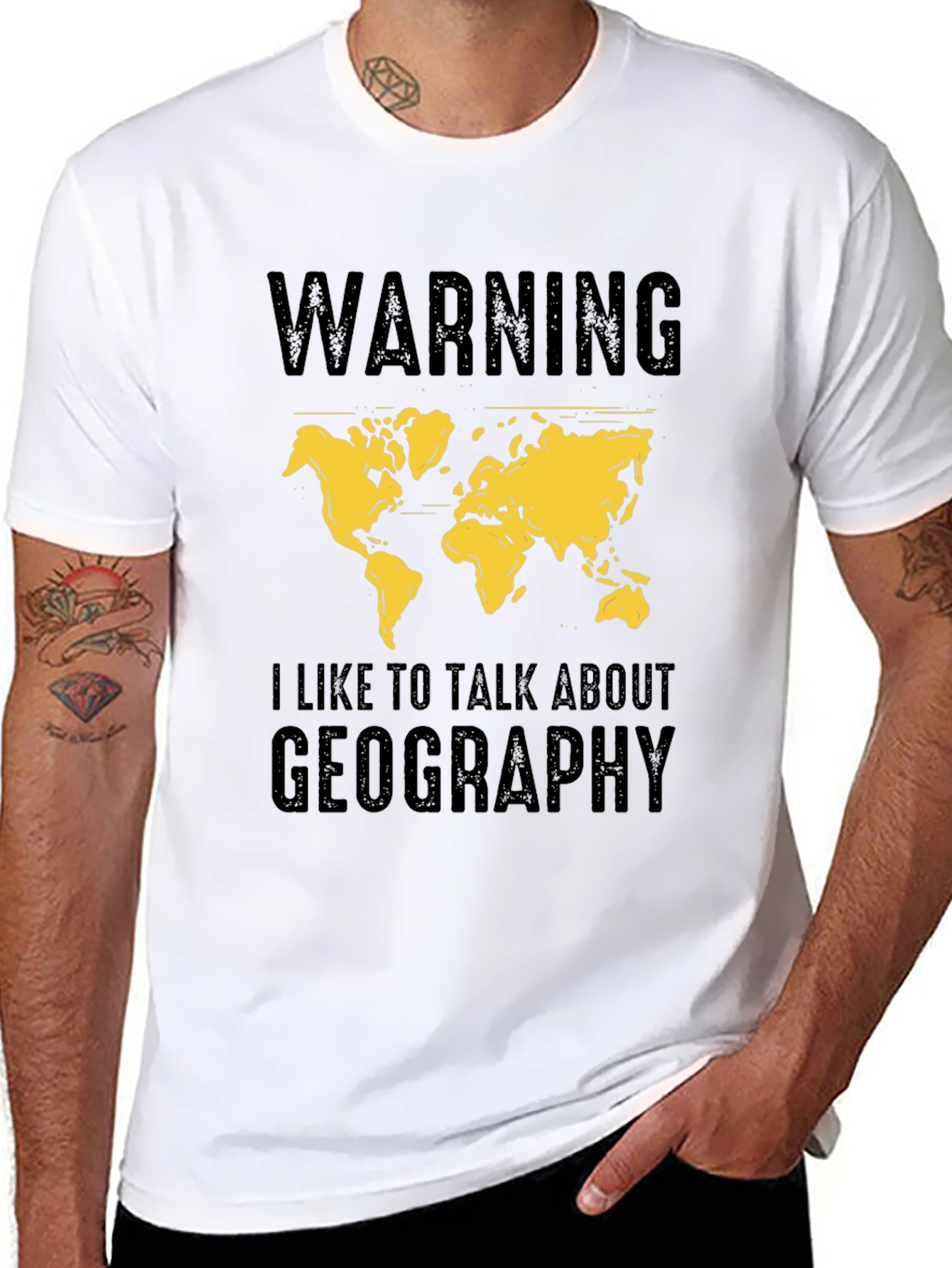 Geography Talk T-Shirt: Warning Graphic Tee