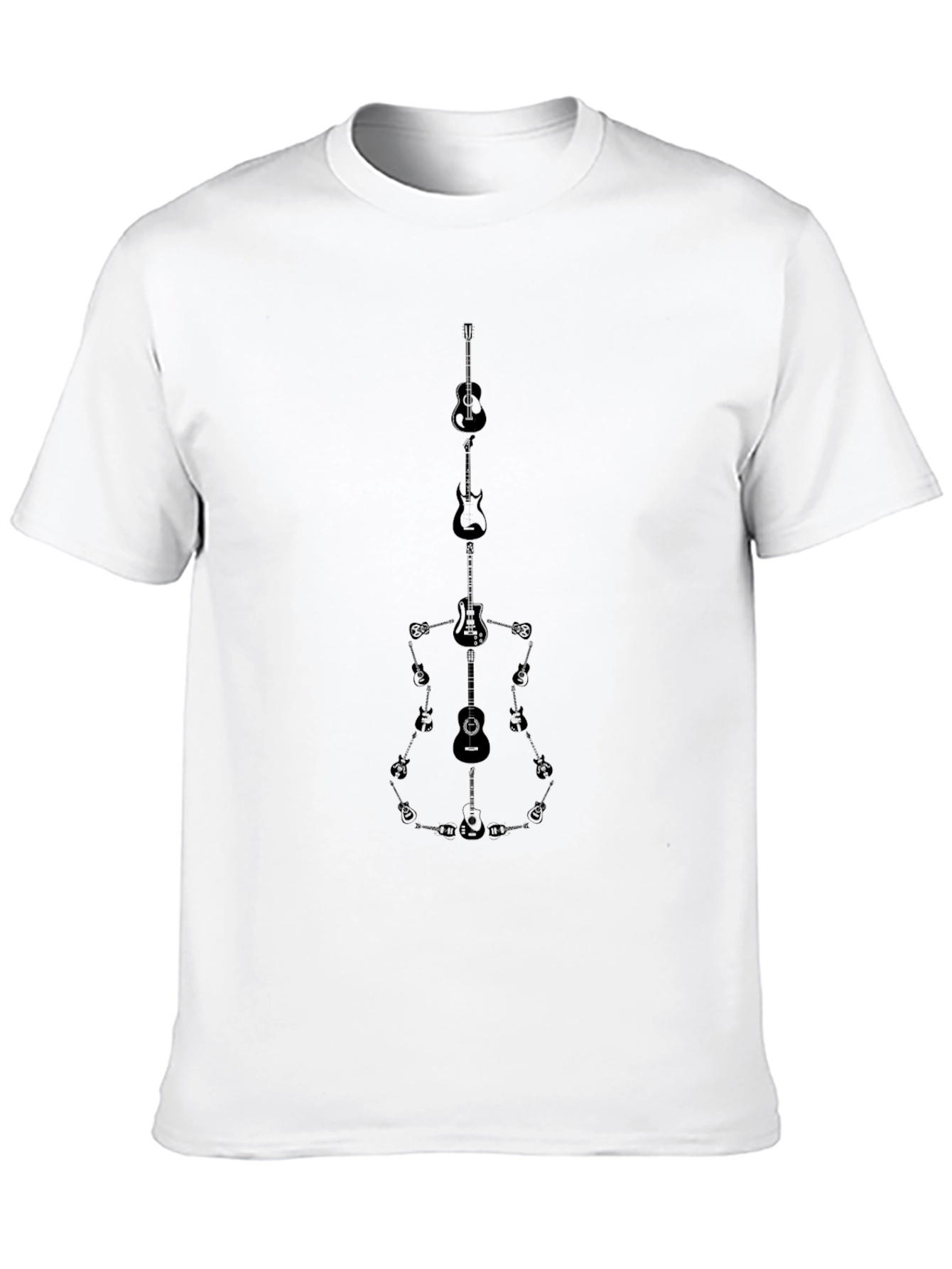 Guitar Art Tee - Musical Instrument Design