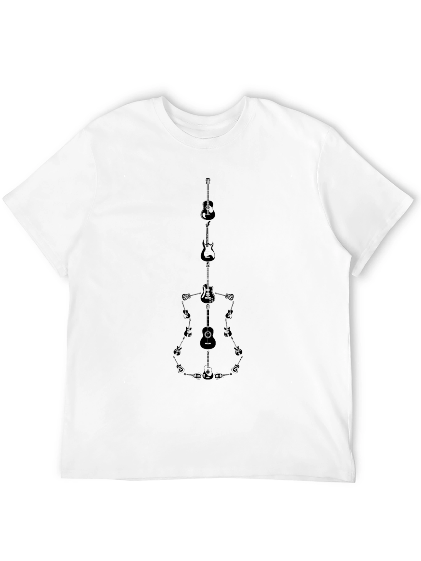 Guitar Art Tee - Musical Instrument Design