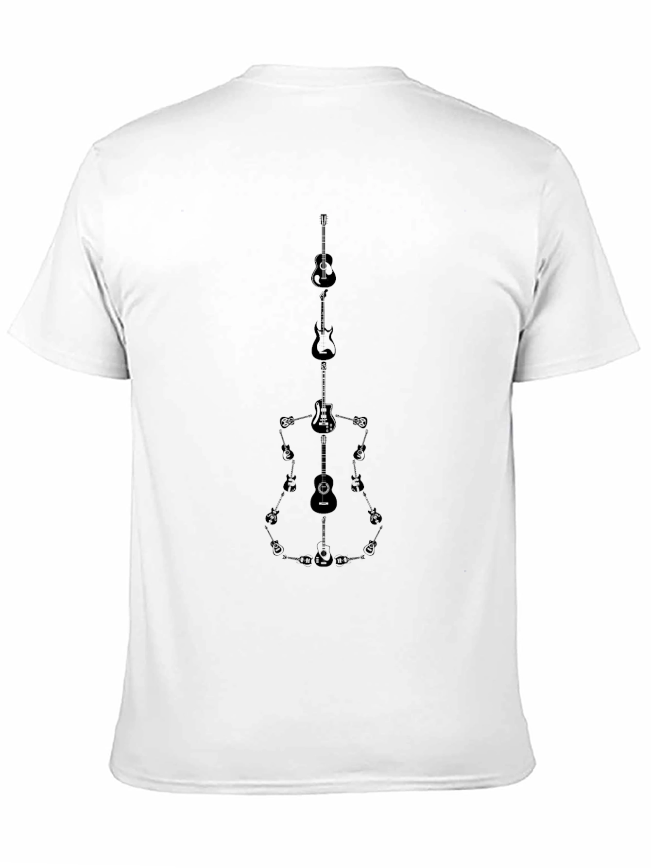 Guitar Art Tee - Musical Instrument Design