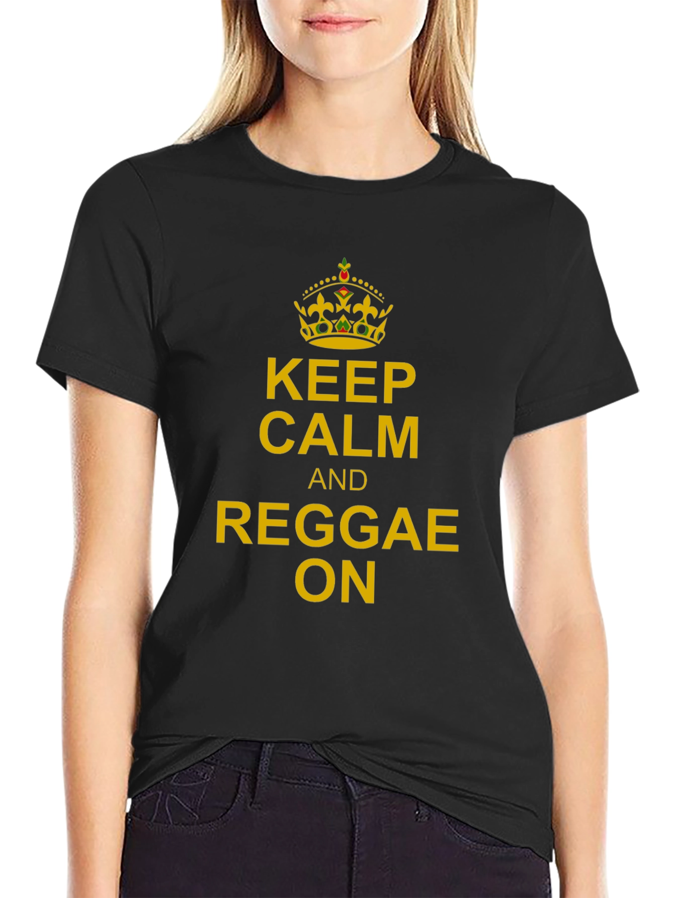 Keep Calm and Reggae On Graphic Tee