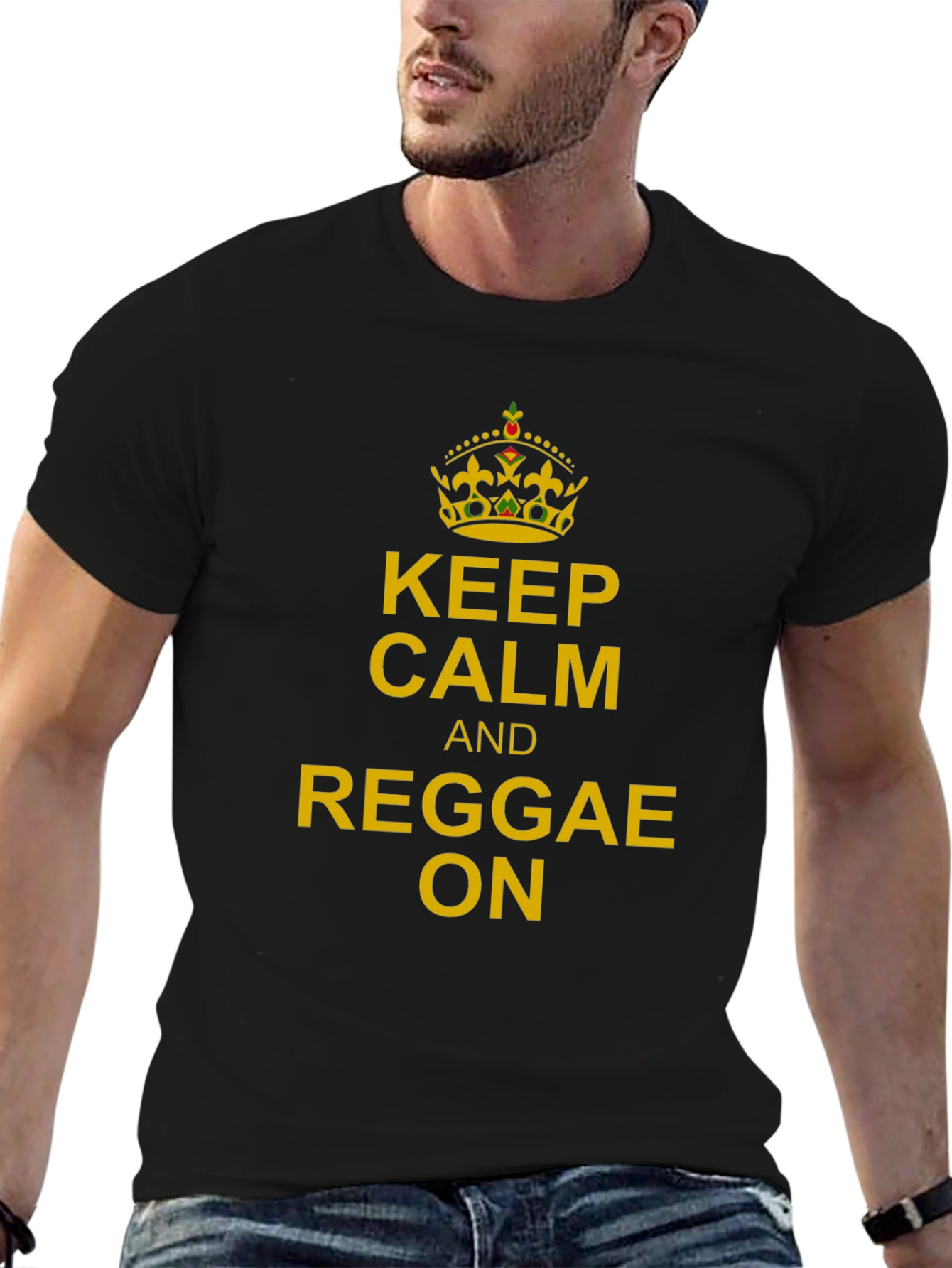 Keep Calm and Reggae On Graphic Tee