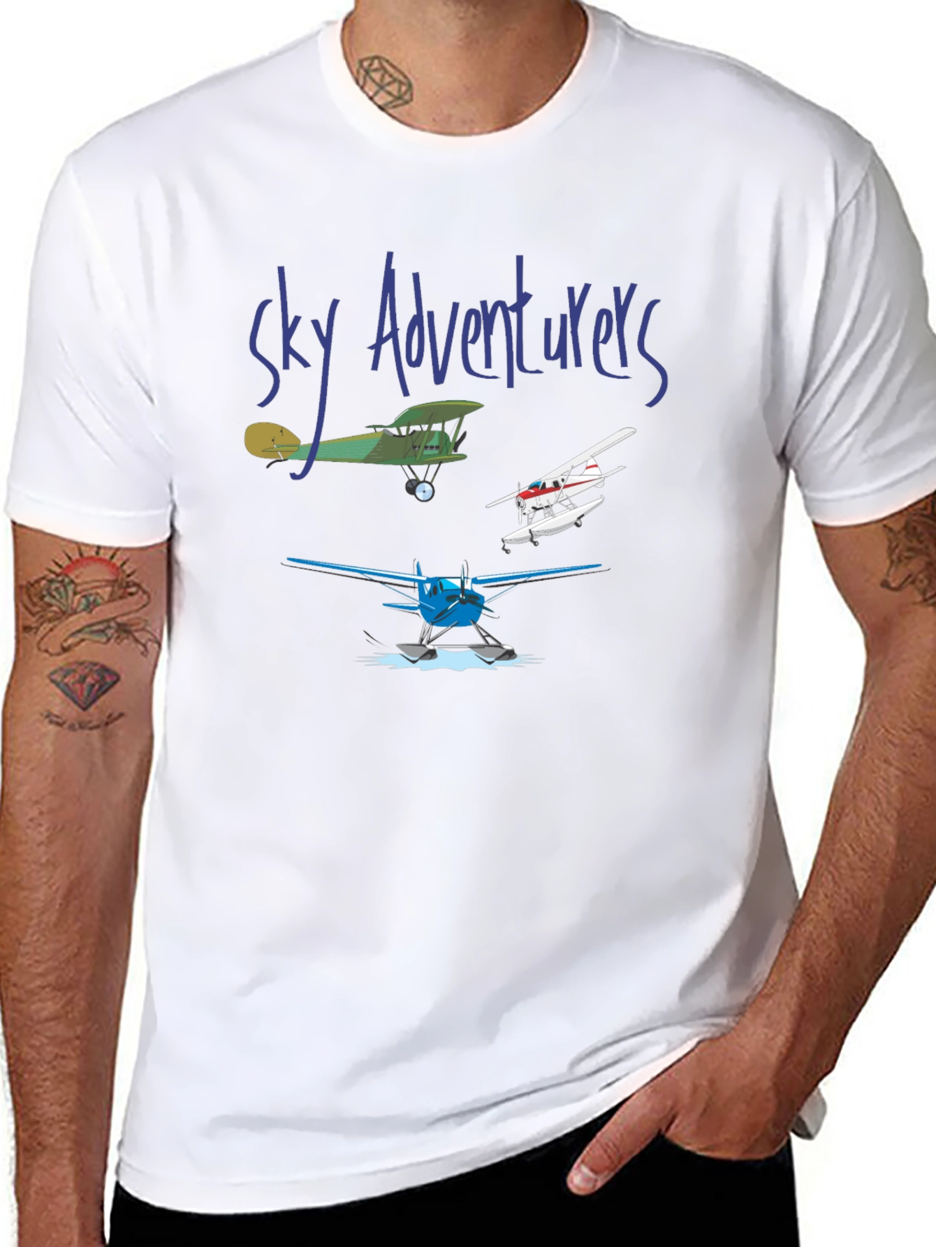 Sky Adventures T-Shirt - Airplane Design