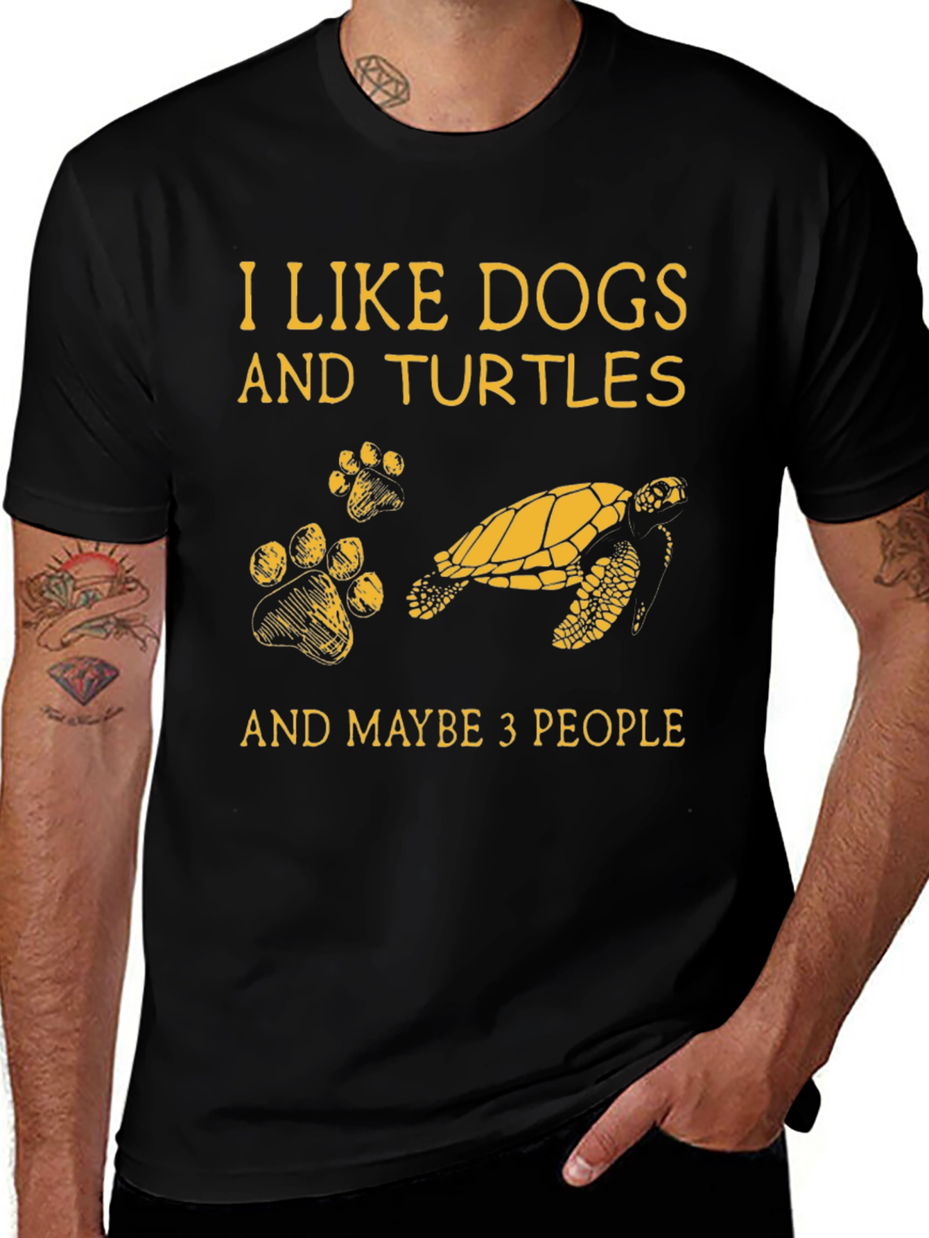 I Like Dogs and Turtles T-Shirt