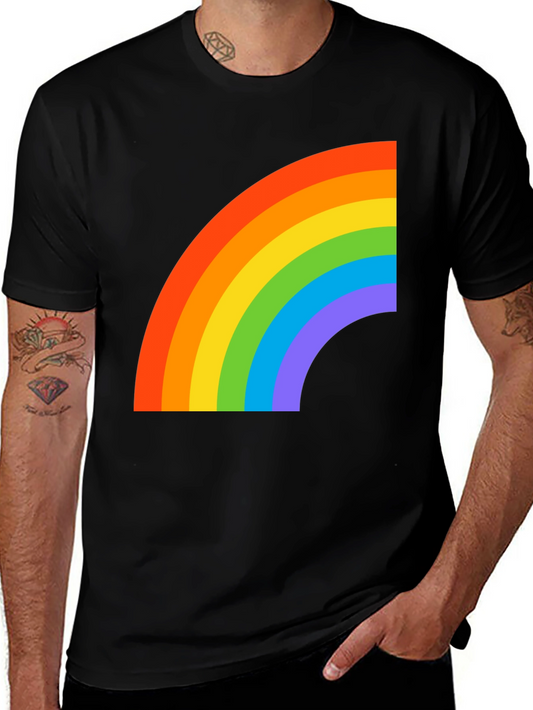 Rainbow Graphic Black T-Shirt