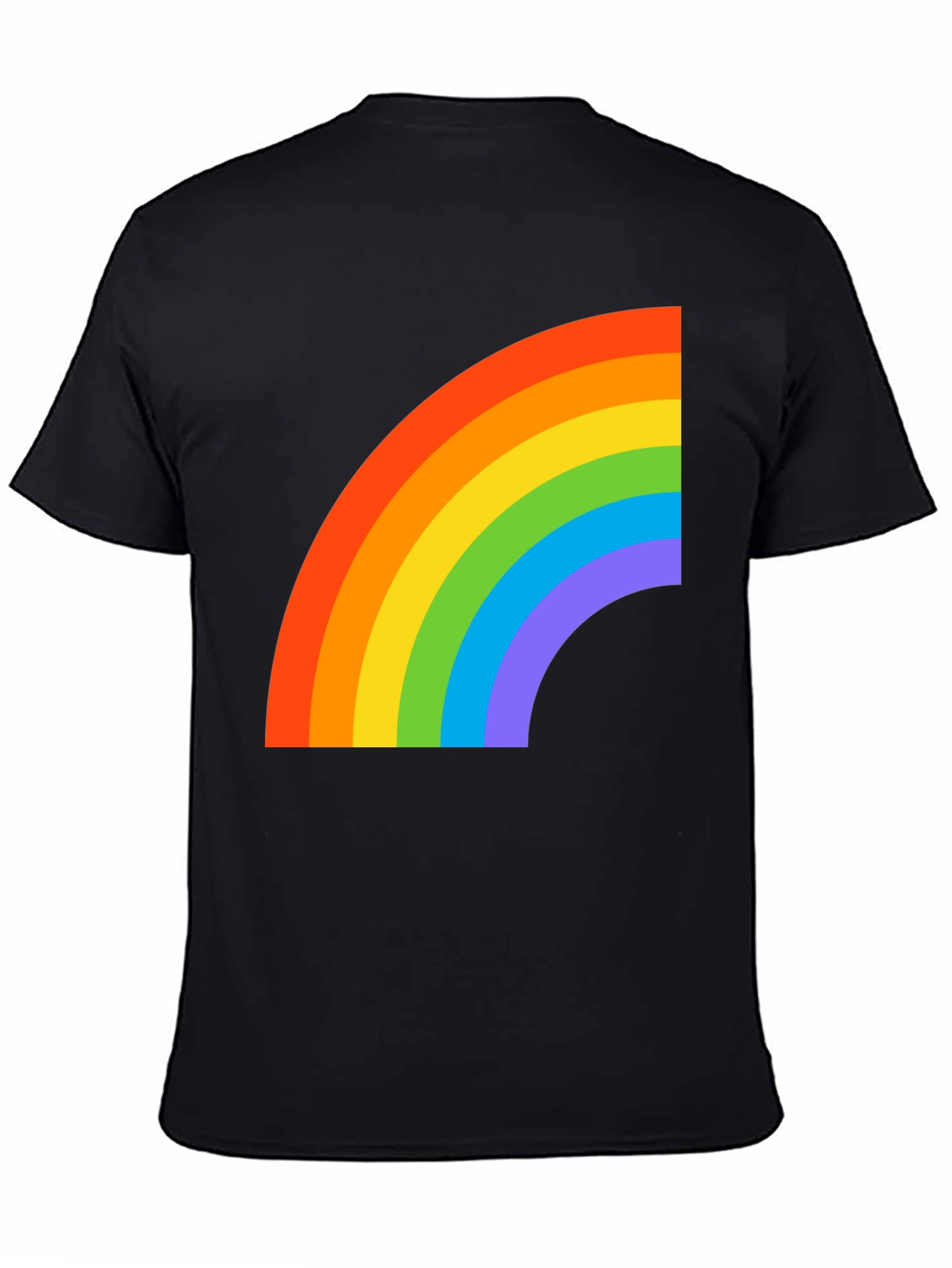 Rainbow Graphic Black T-Shirt