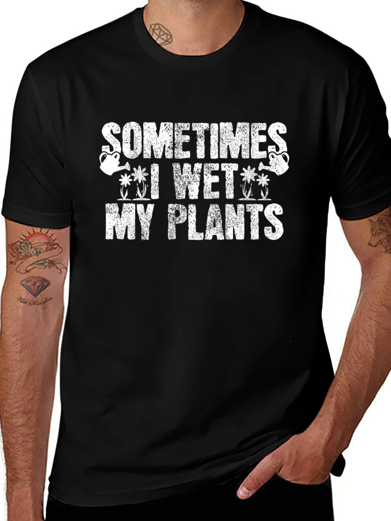Funny Gardening T-Shirt: Sometimes I Wet My Plants