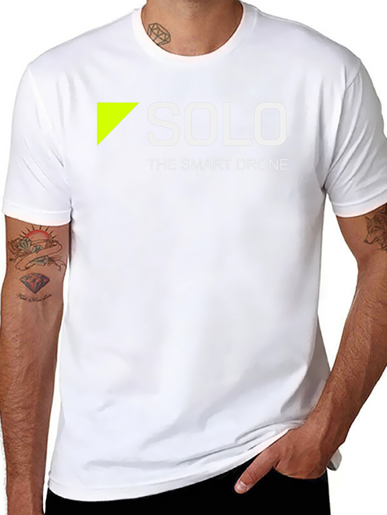 Solo: The Smart Drone T-Shirt - Black Cotton