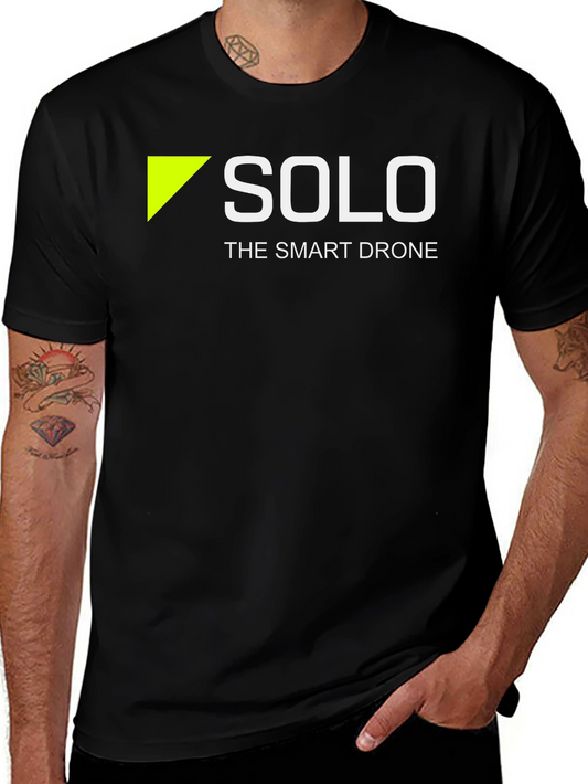 Solo: The Smart Drone T-Shirt - Black Cotton
