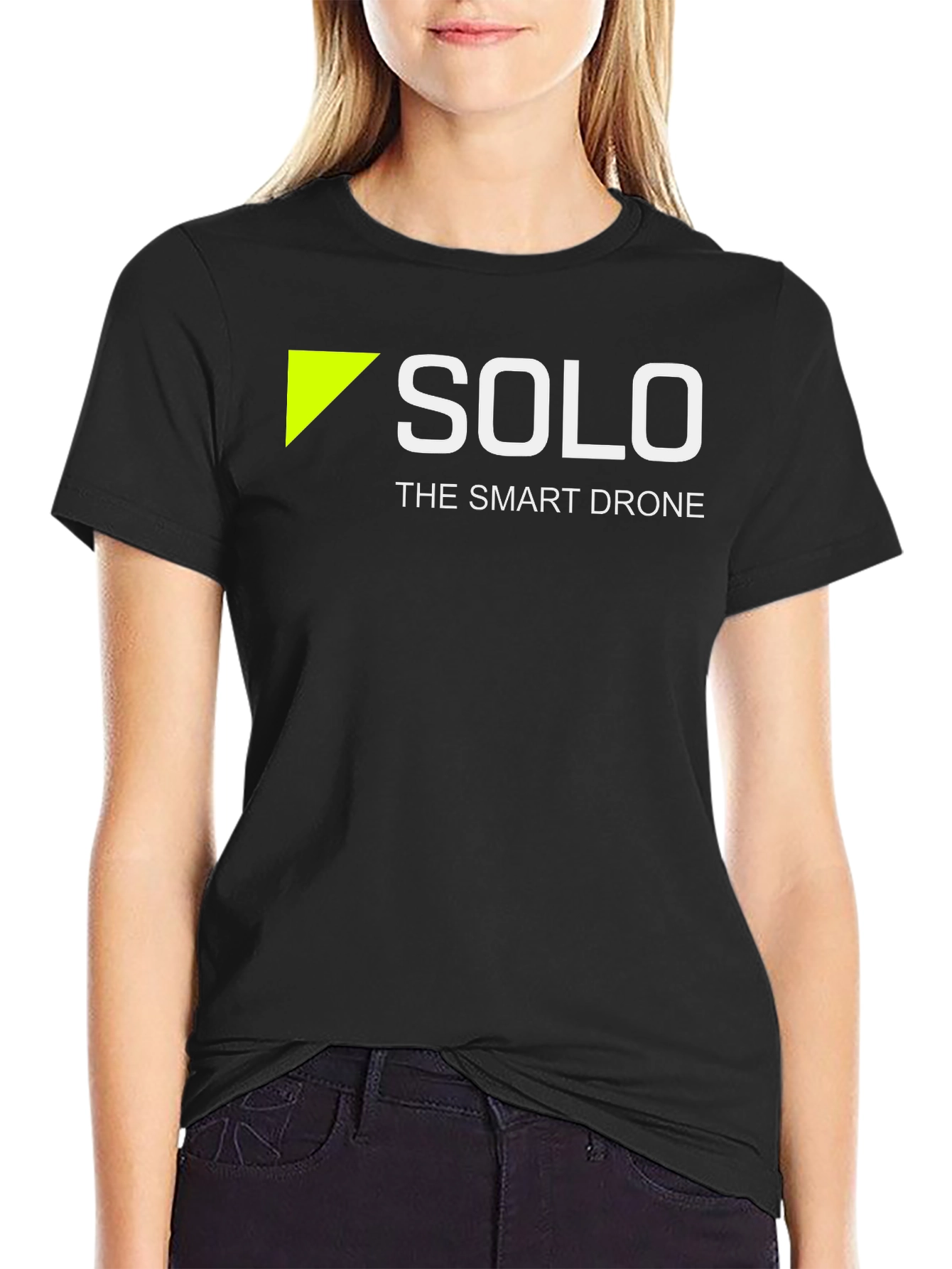 Solo: The Smart Drone T-Shirt - Black Cotton