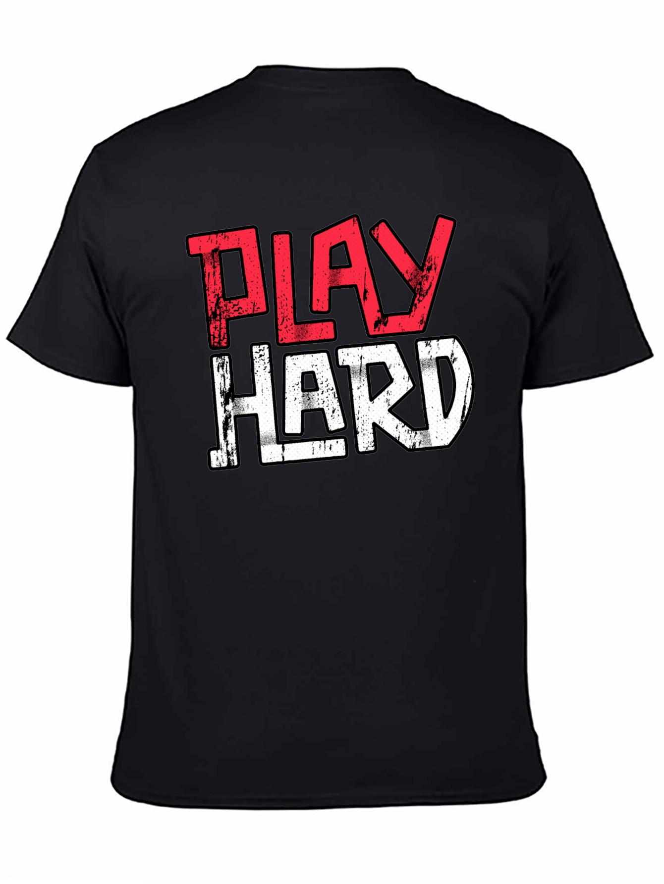 Play Hard Black Graphic Tee