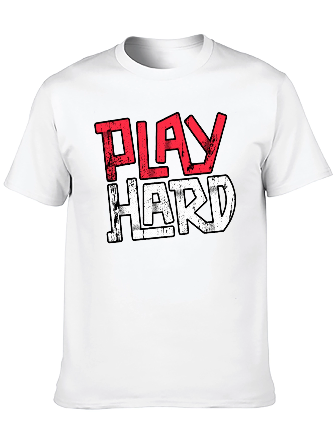 Play Hard Black Graphic Tee
