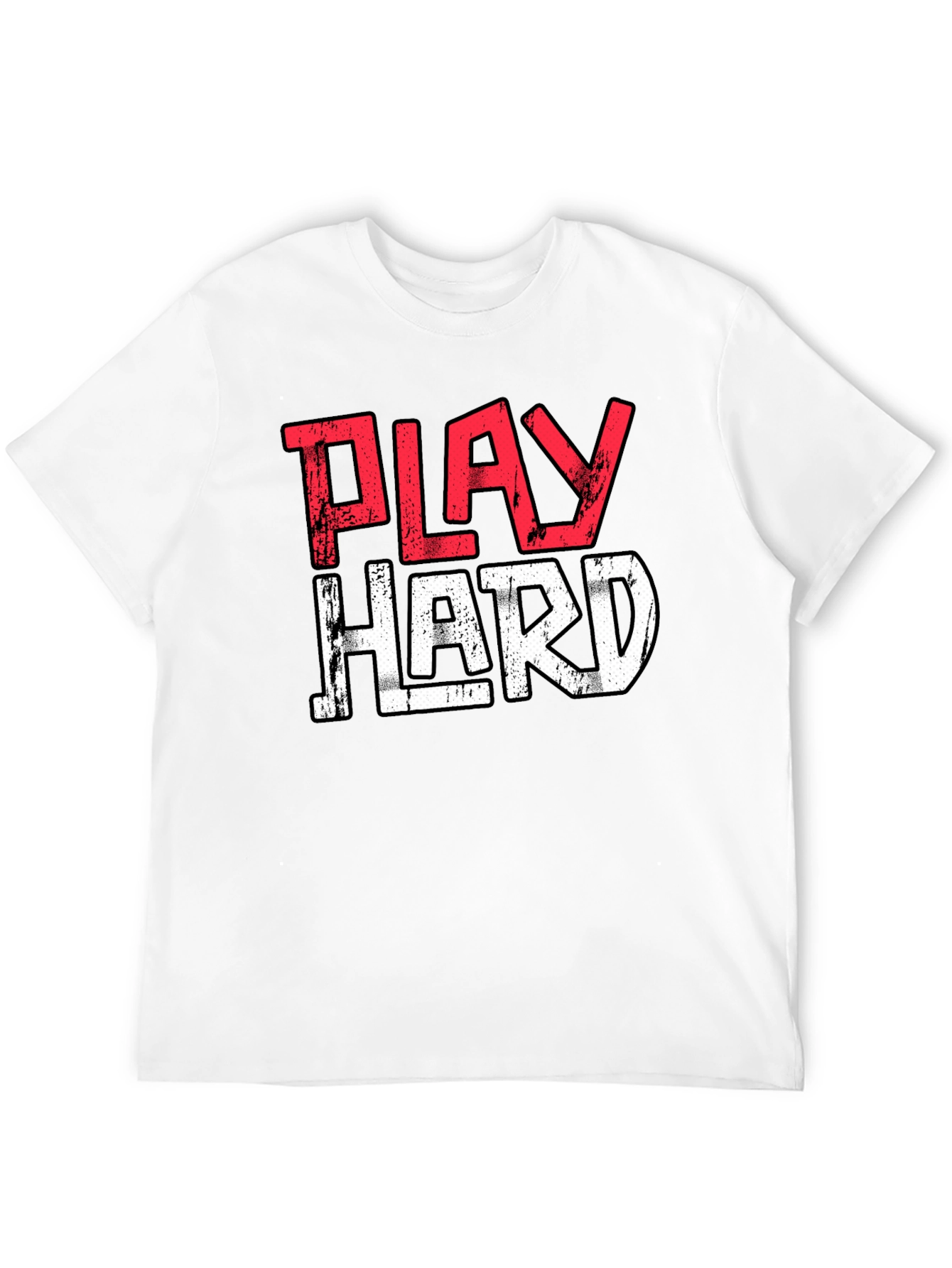 Play Hard Black Graphic Tee