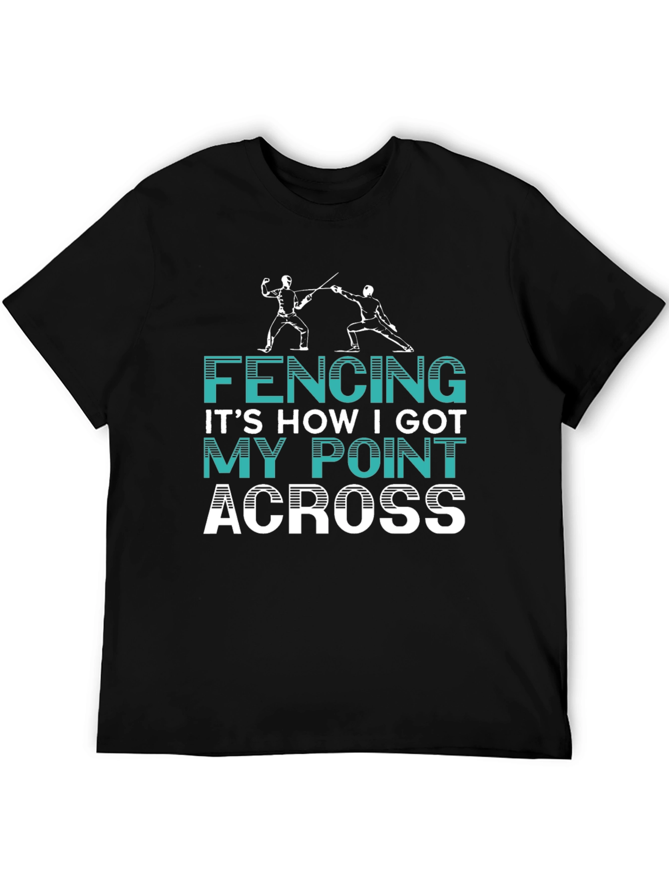Fencing Point Across Graphic Tee