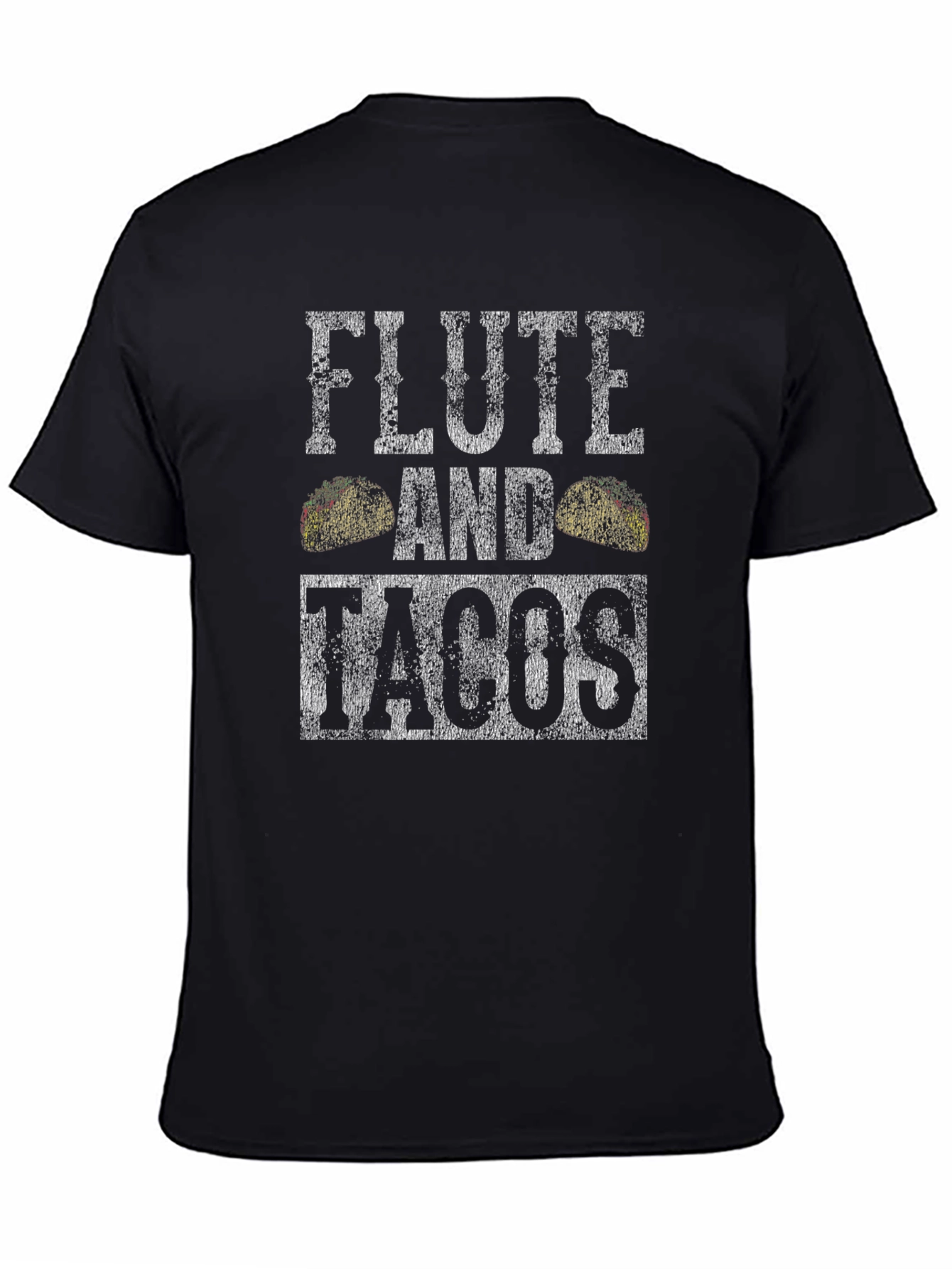 Flute And Tacos T-Shirt Funny Foodie Tee