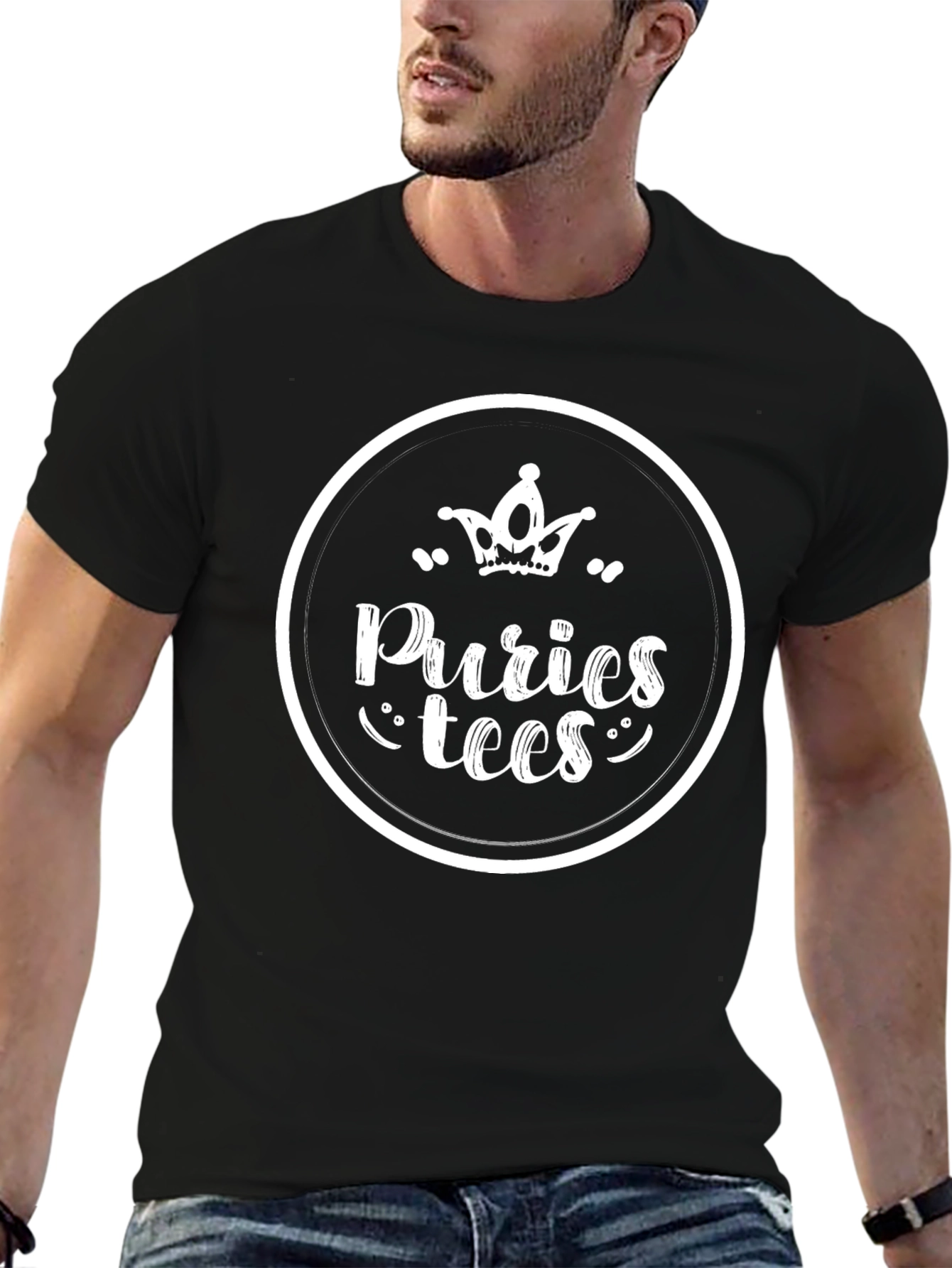 Puries Tees Black T-Shirt