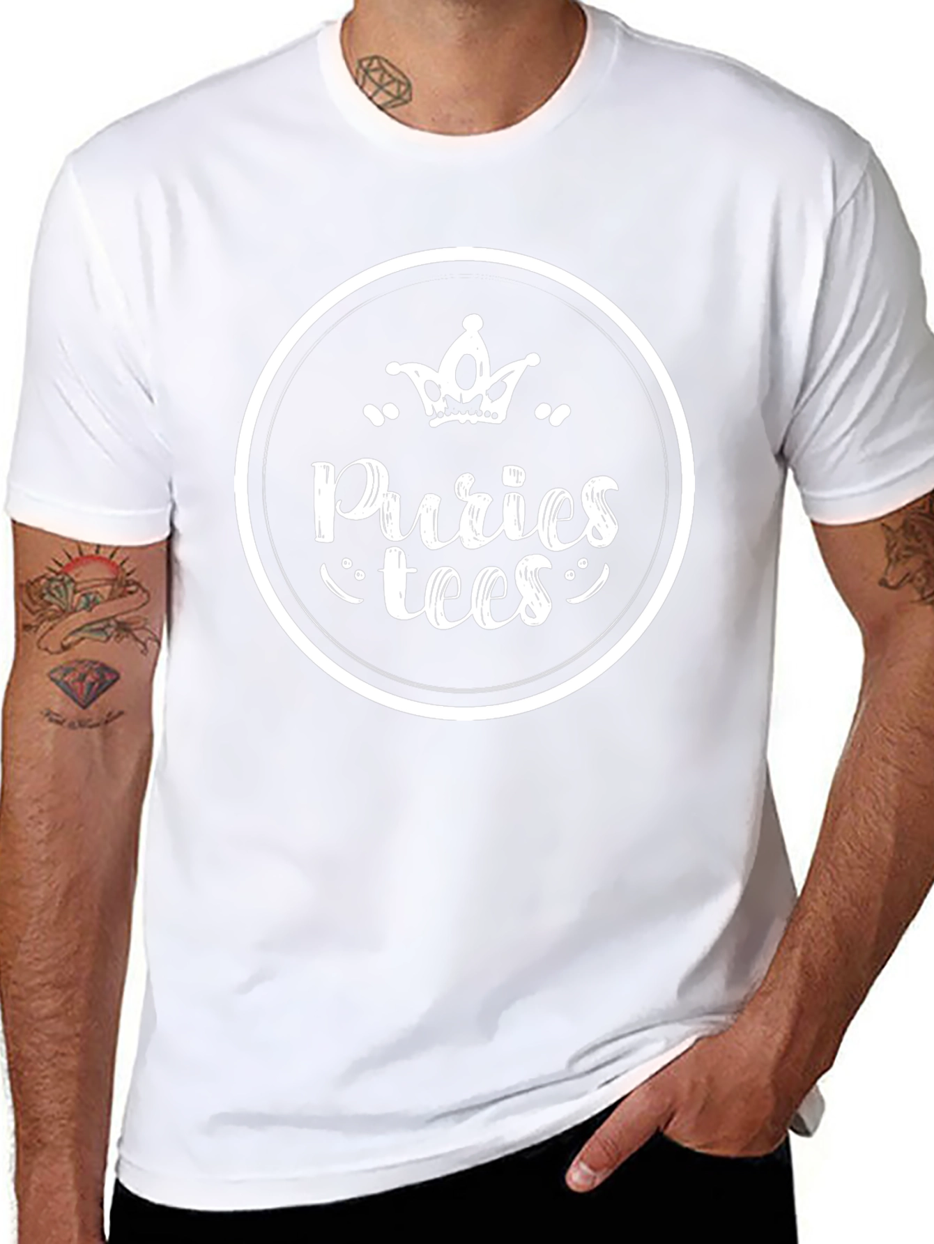 Puries Tees Black T-Shirt