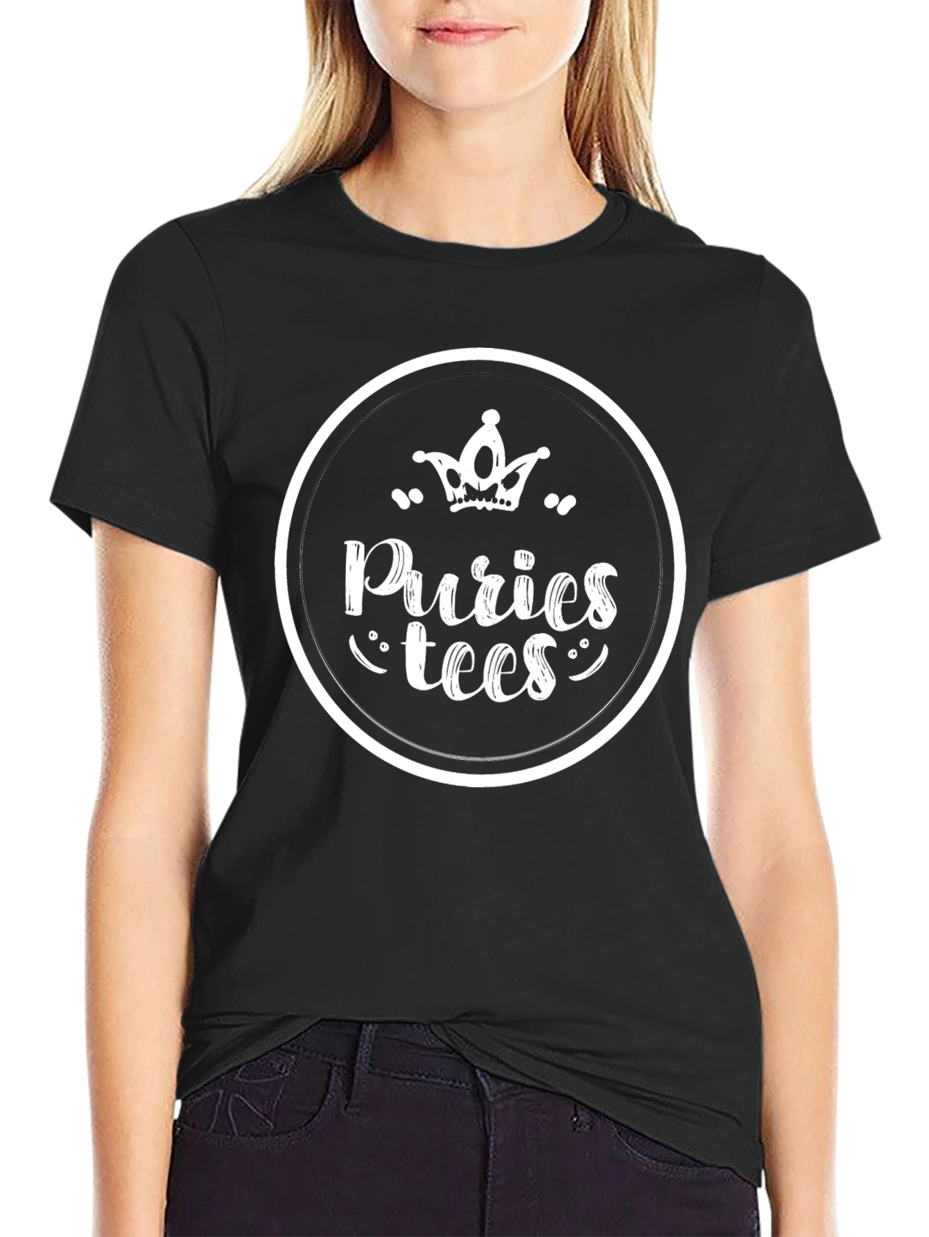 Puries Tees Black T-Shirt