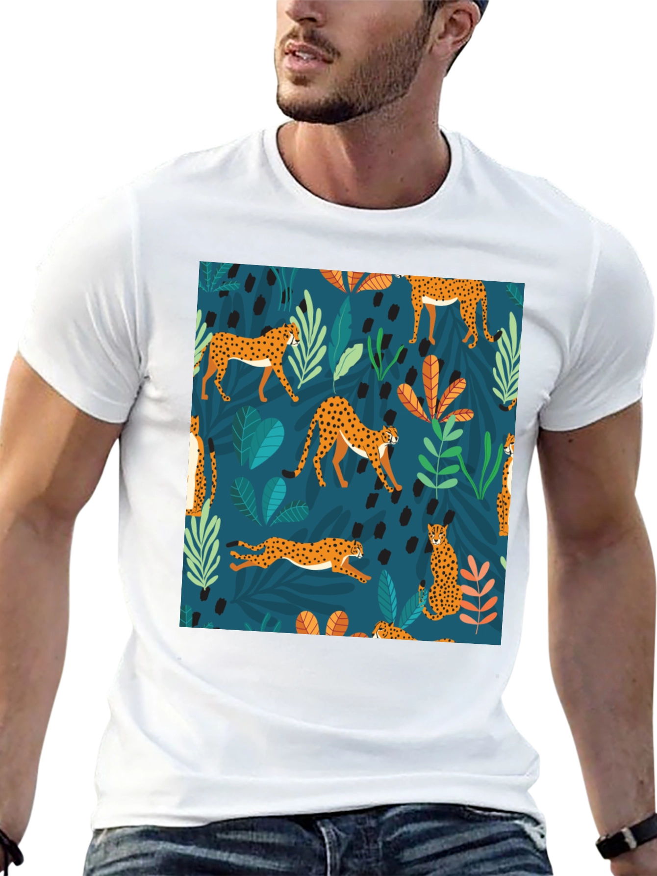 Stylish Cheetah Print T-Shirt - Jungle Vibes
