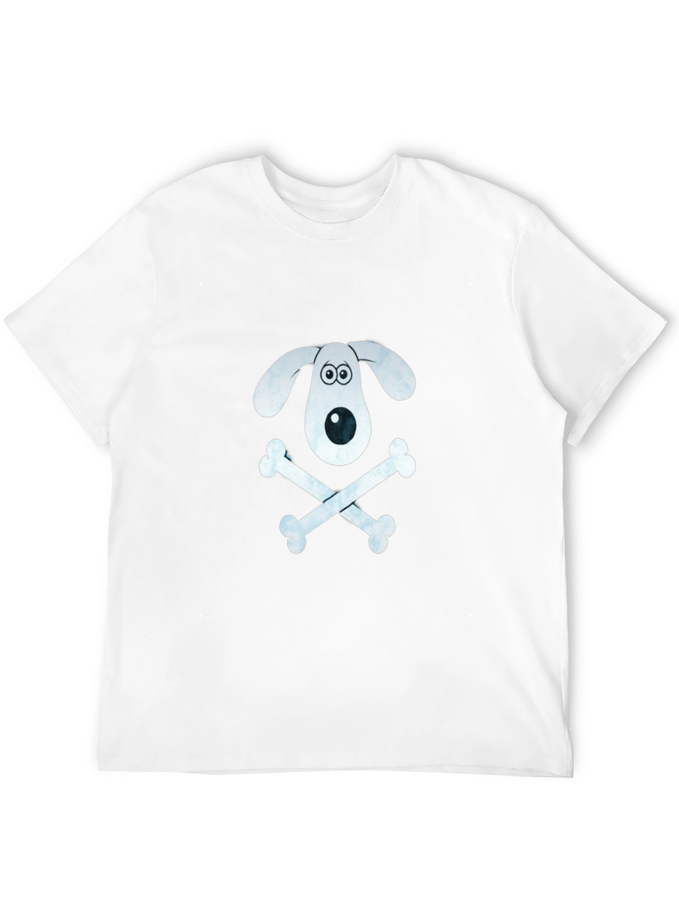 Dog & Bones Graphic T-Shirt - Black Cotton