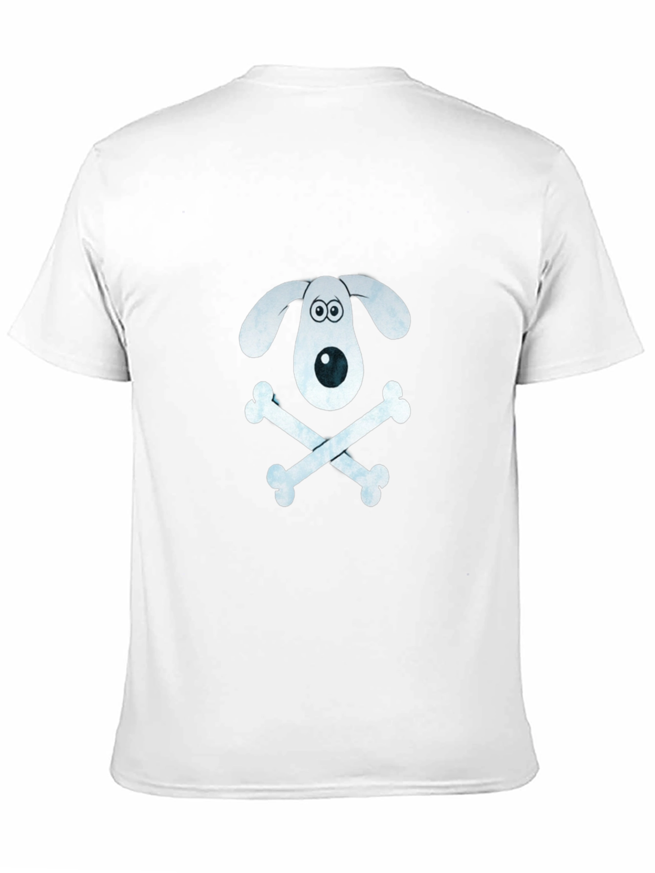 Dog & Bones Graphic T-Shirt - Black Cotton