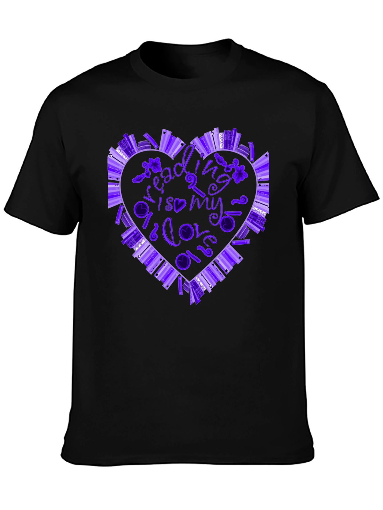 Reading is My Love Language Book Heart T-Shirt