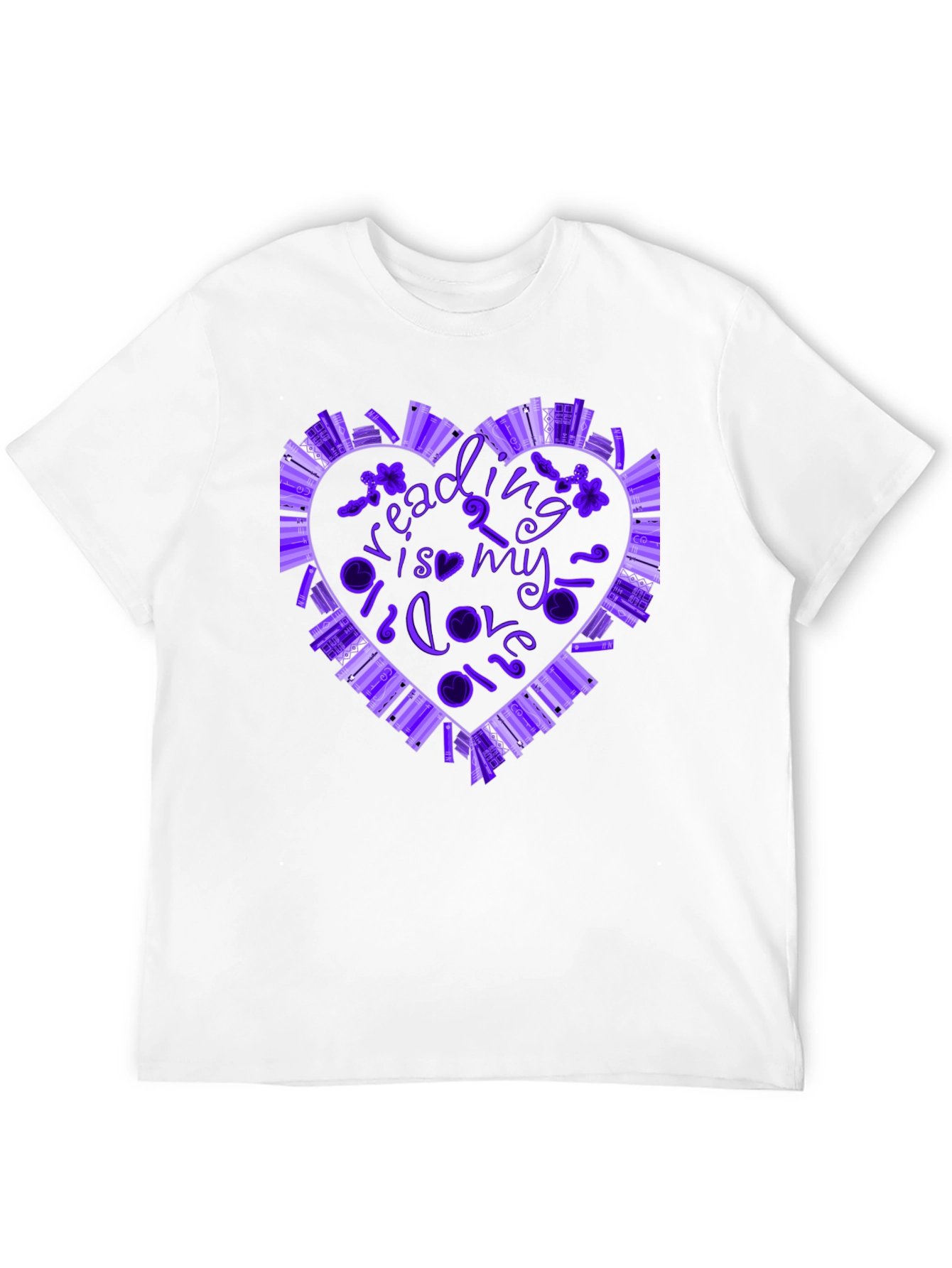 Reading is My Love Language Book Heart T-Shirt