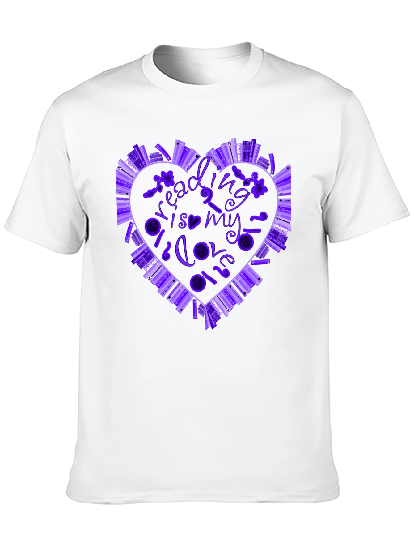 Reading is My Love Language Book Heart T-Shirt