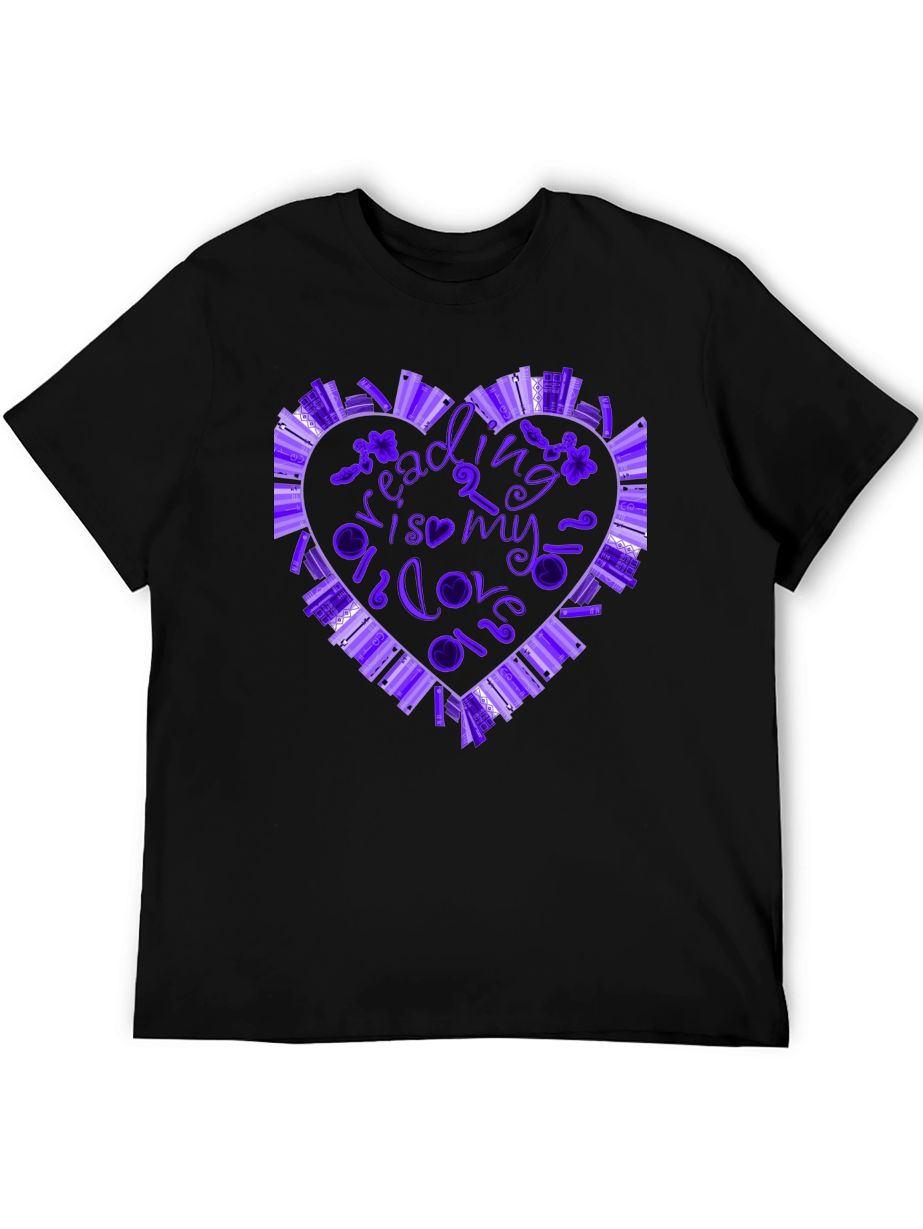 Reading is My Love Language Book Heart T-Shirt