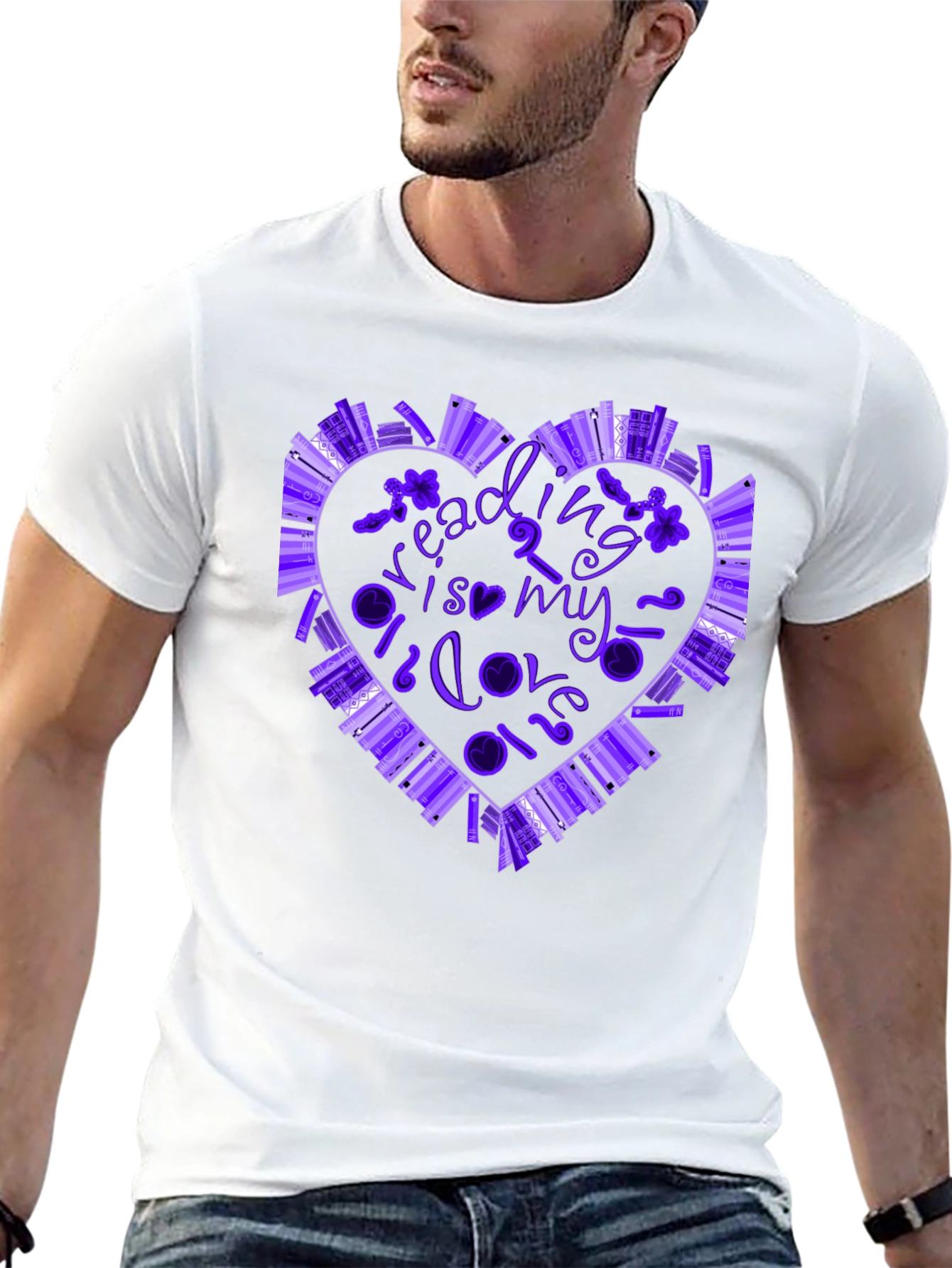 Reading is My Love Language Book Heart T-Shirt