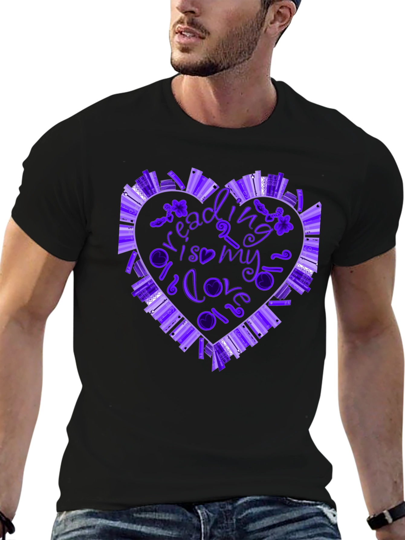 Reading is My Love Language Book Heart T-Shirt
