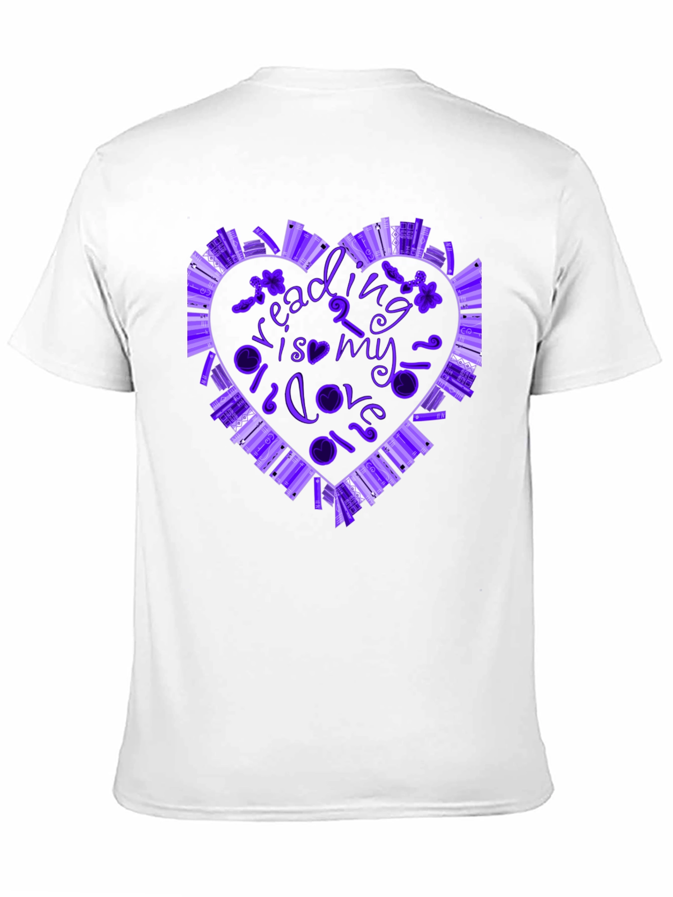 Reading is My Love Language Book Heart T-Shirt