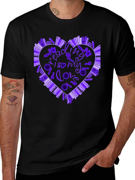 Reading is My Love Language Book Heart T-Shirt