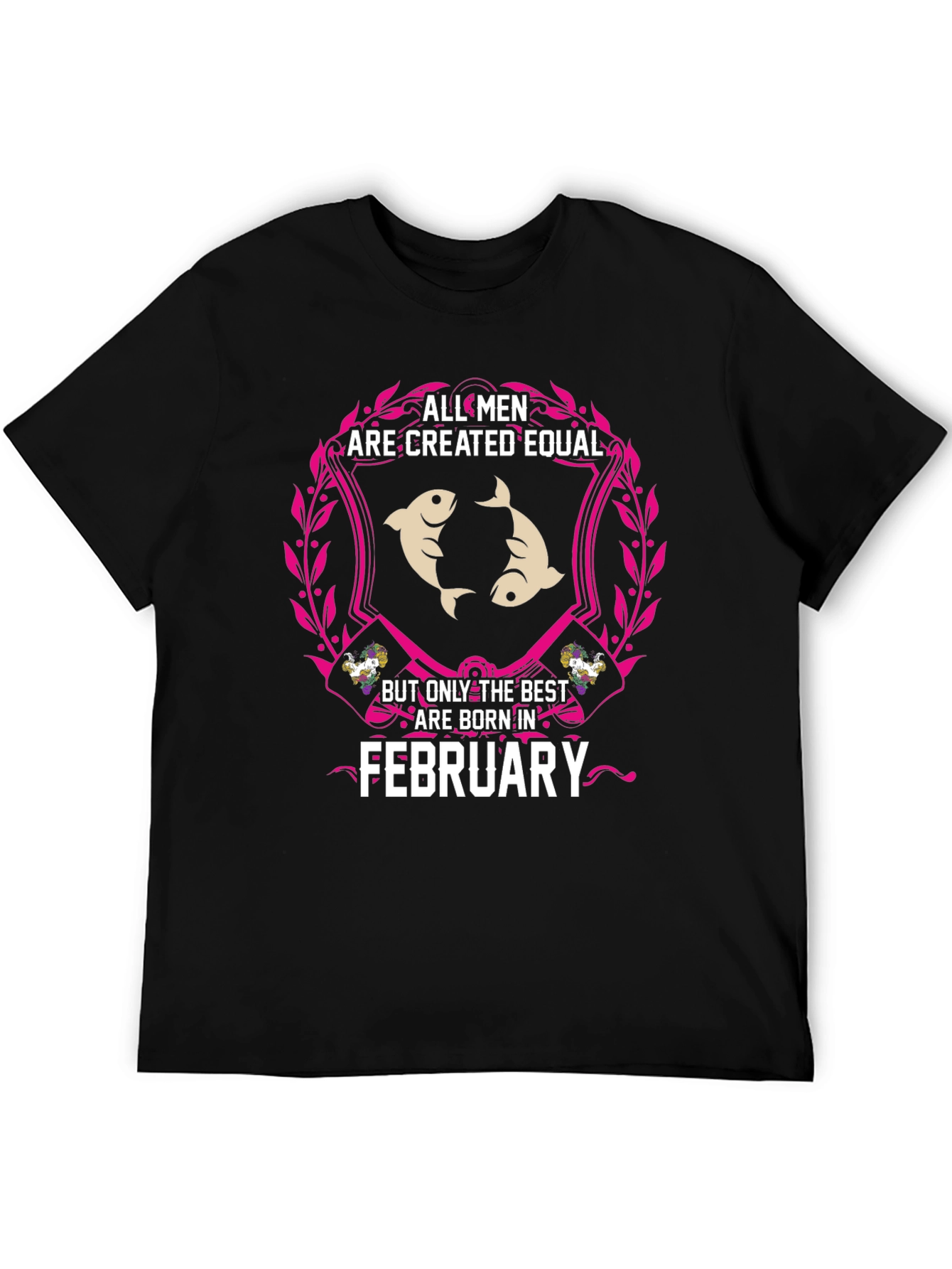 February Born Mens T-Shirt - Pisces Zodiac