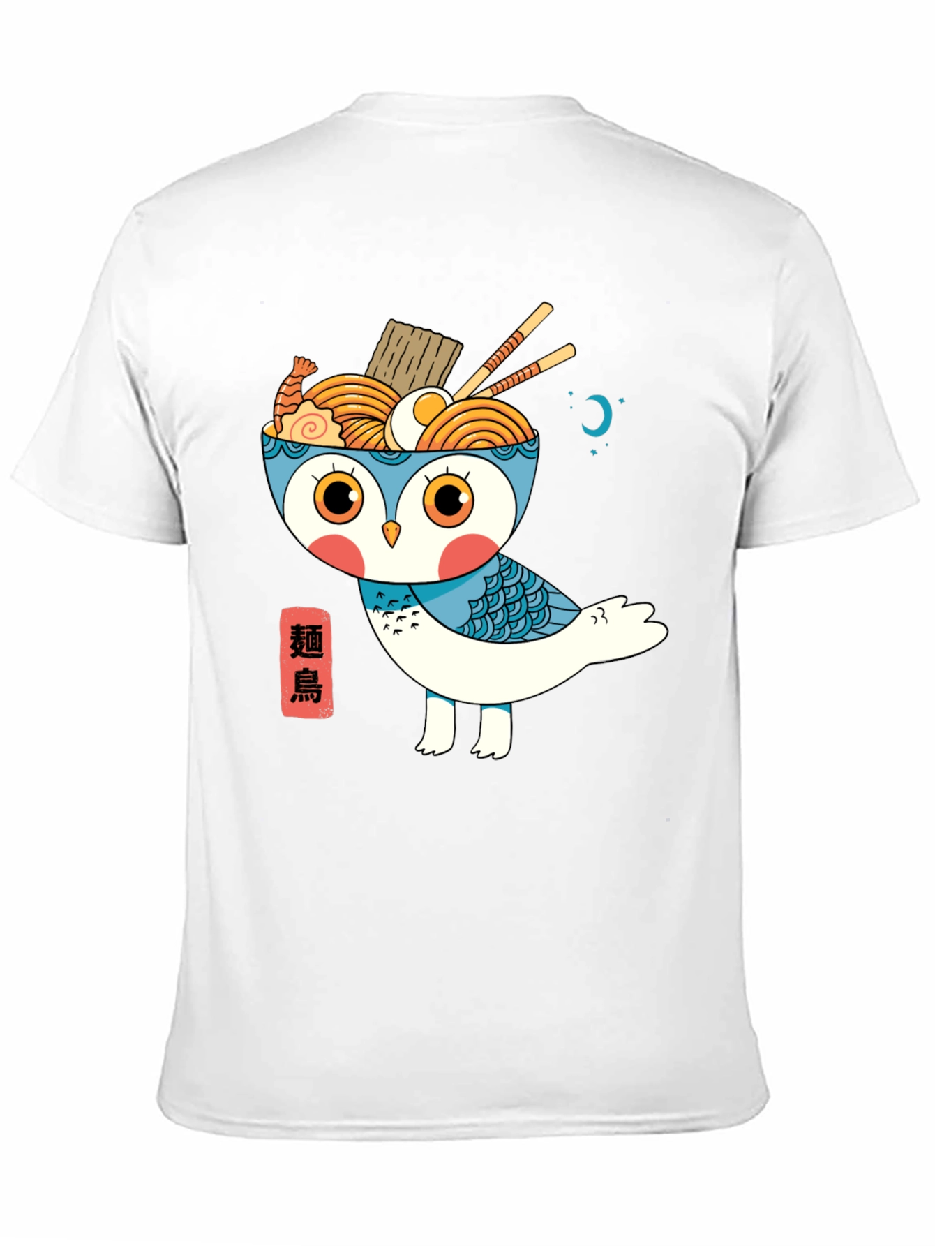 Ramen Owl Graphic Tee - Unique Japanese Style T-Shirt
